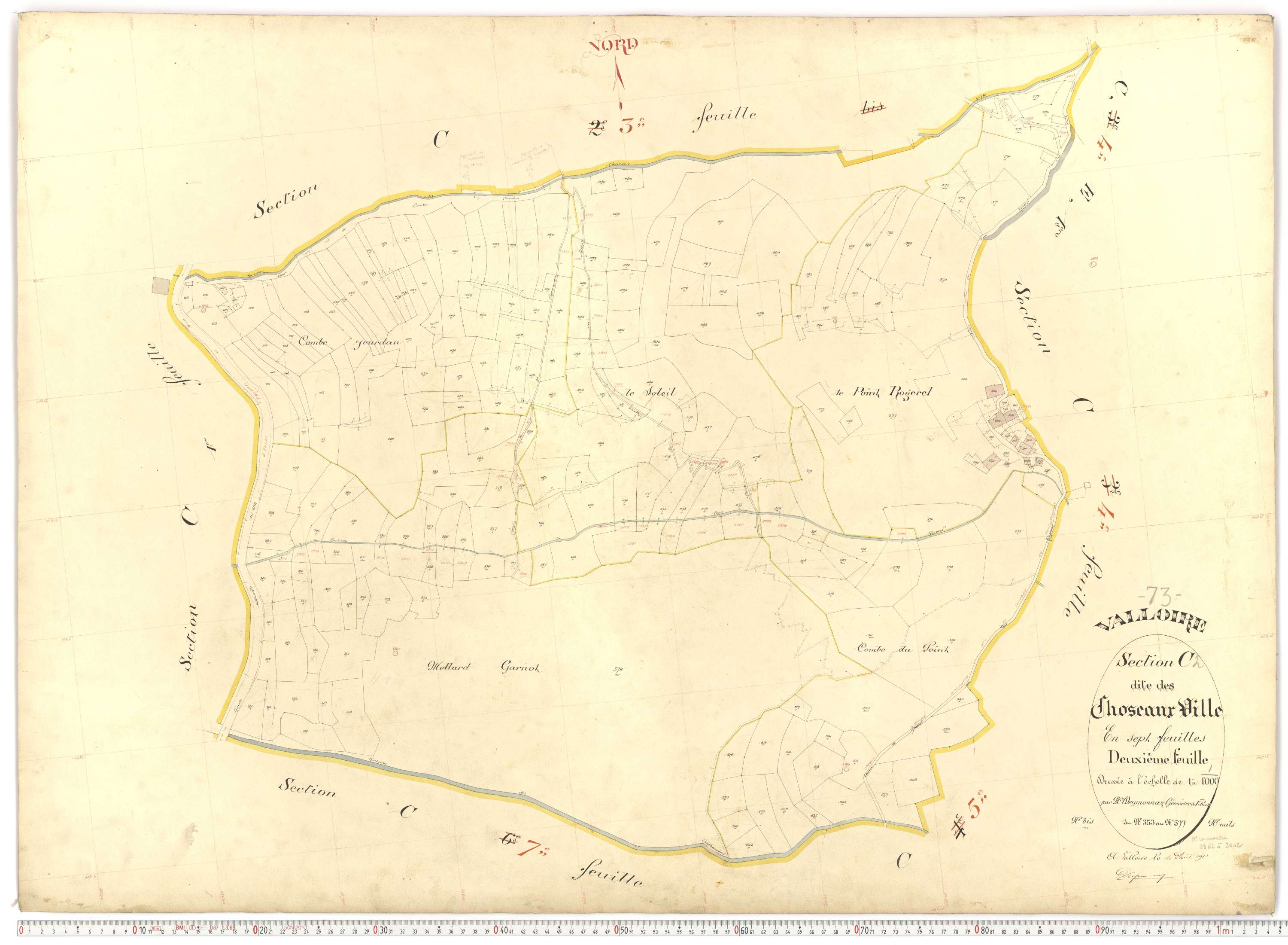 Valloire - Plans cadastraux du premier cadastre français.