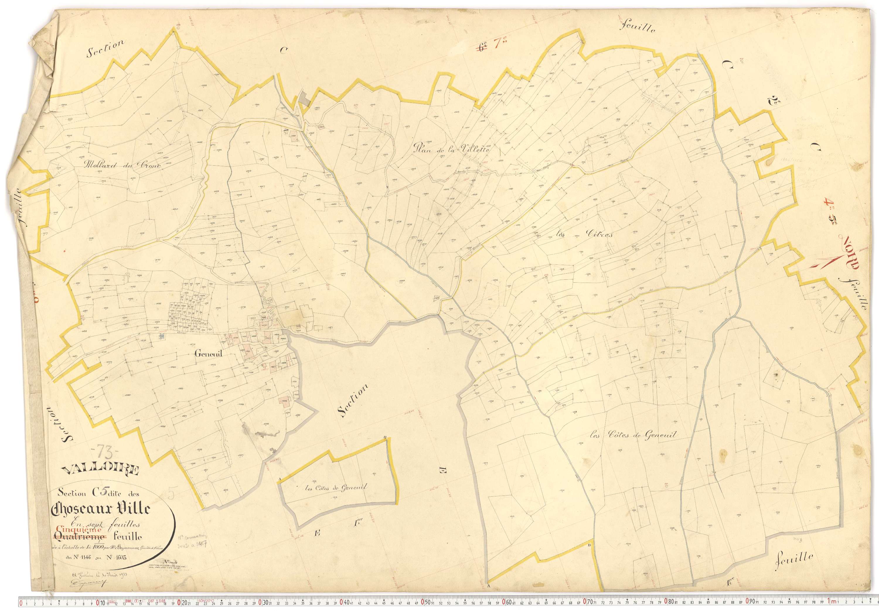 Valloire - Plans cadastraux du premier cadastre français.