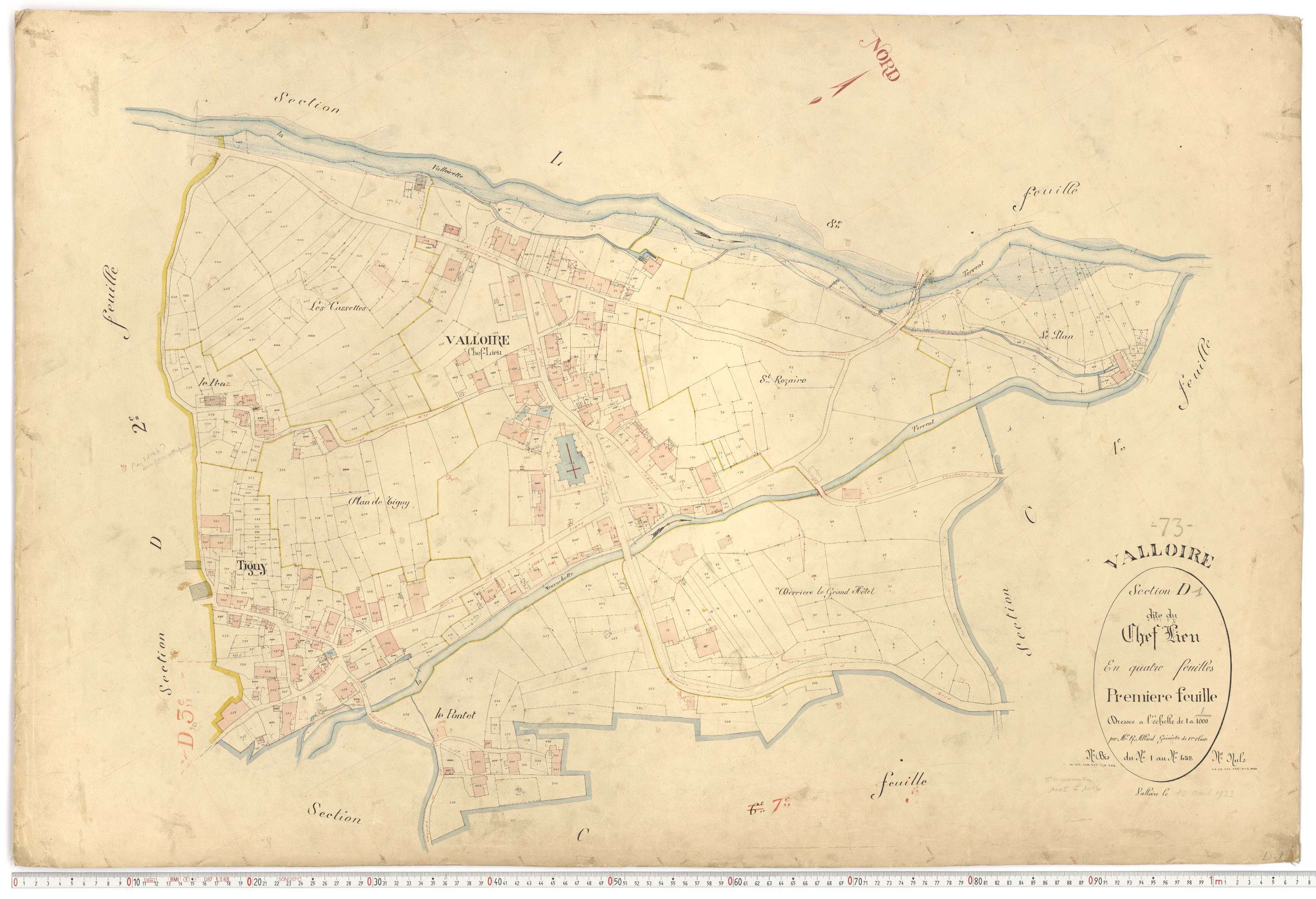 Valloire - Plans cadastraux du premier cadastre français.
