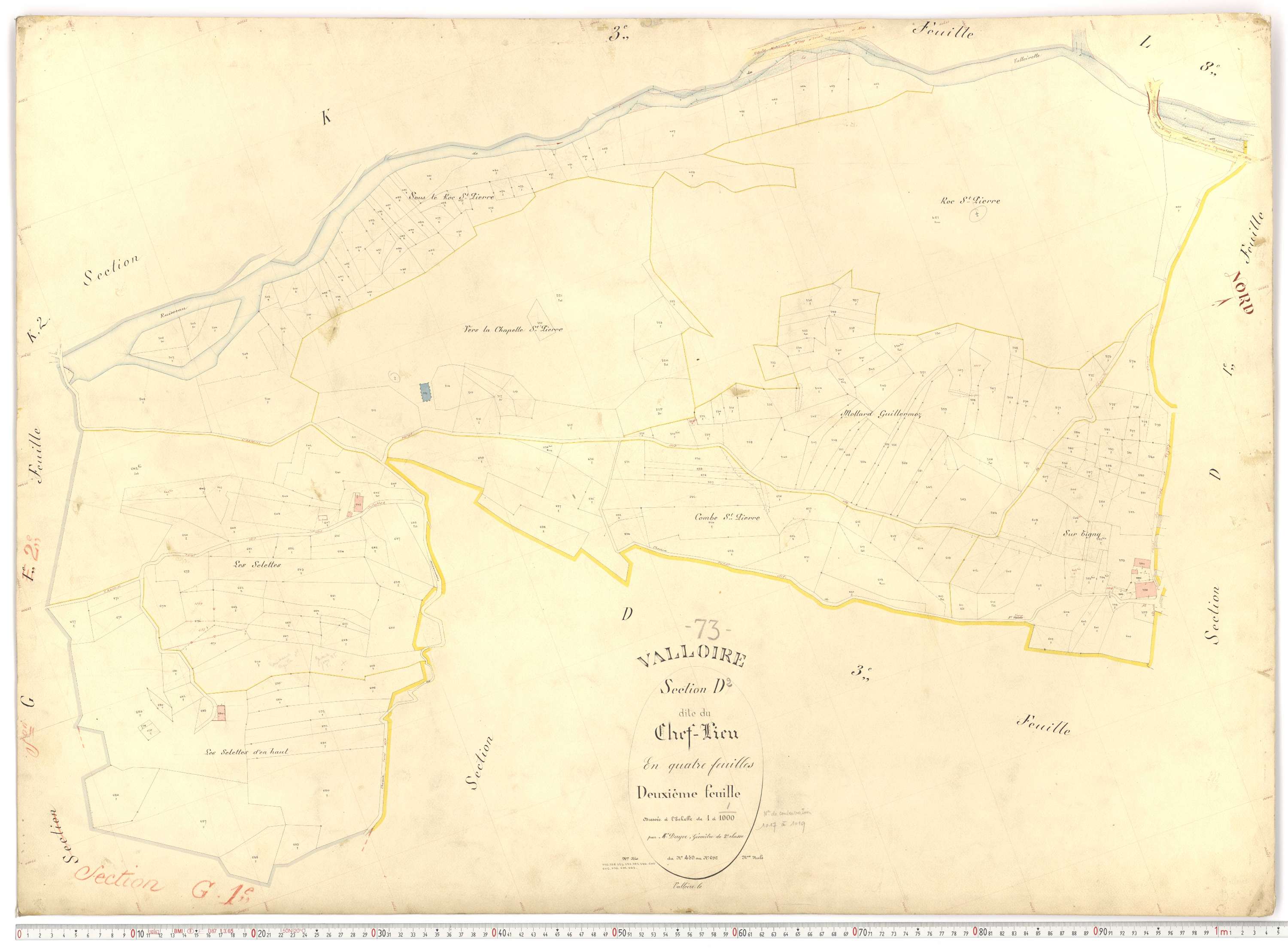 Valloire - Plans cadastraux du premier cadastre français.