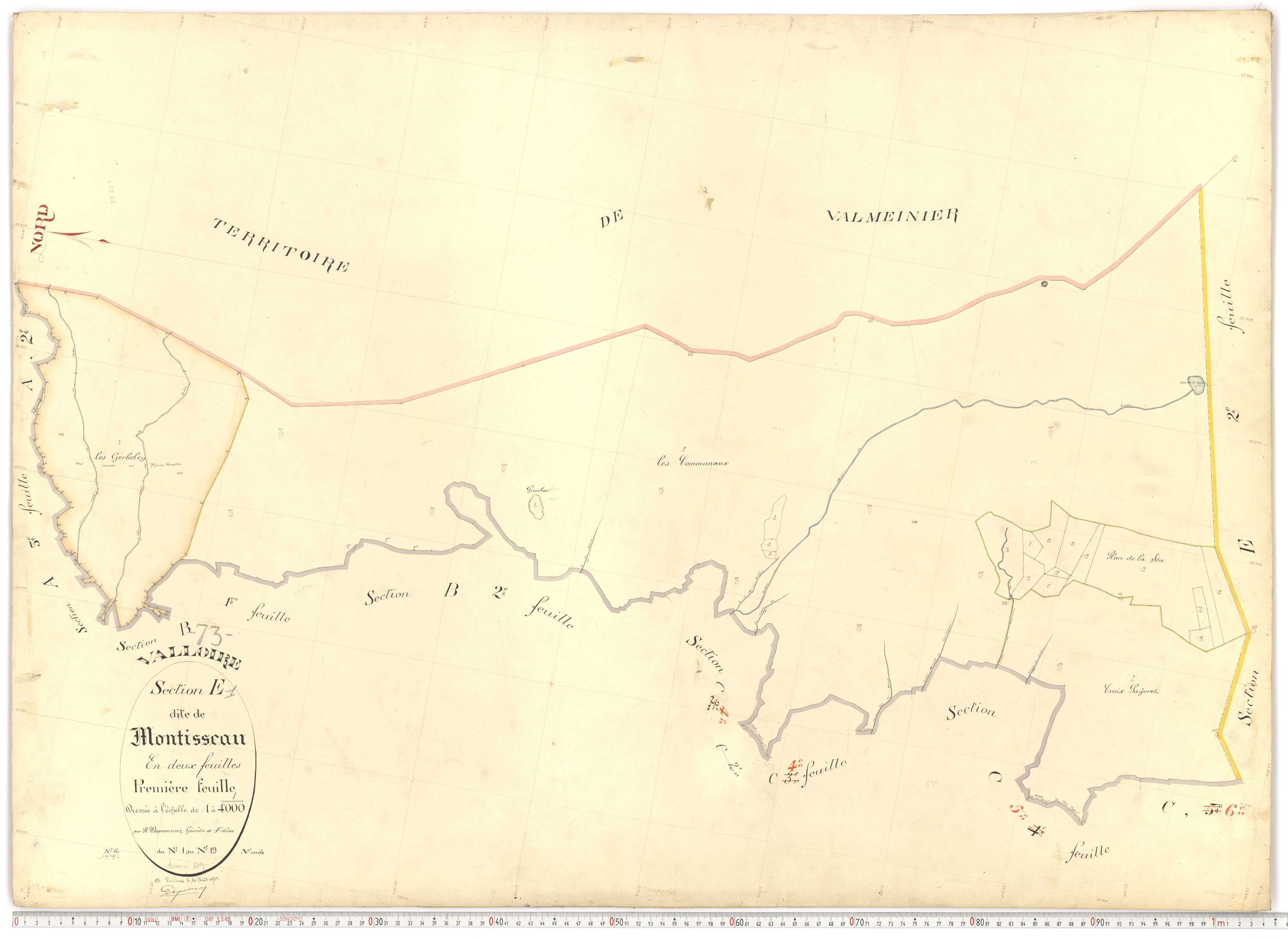 Valloire - Plans cadastraux du premier cadastre français.