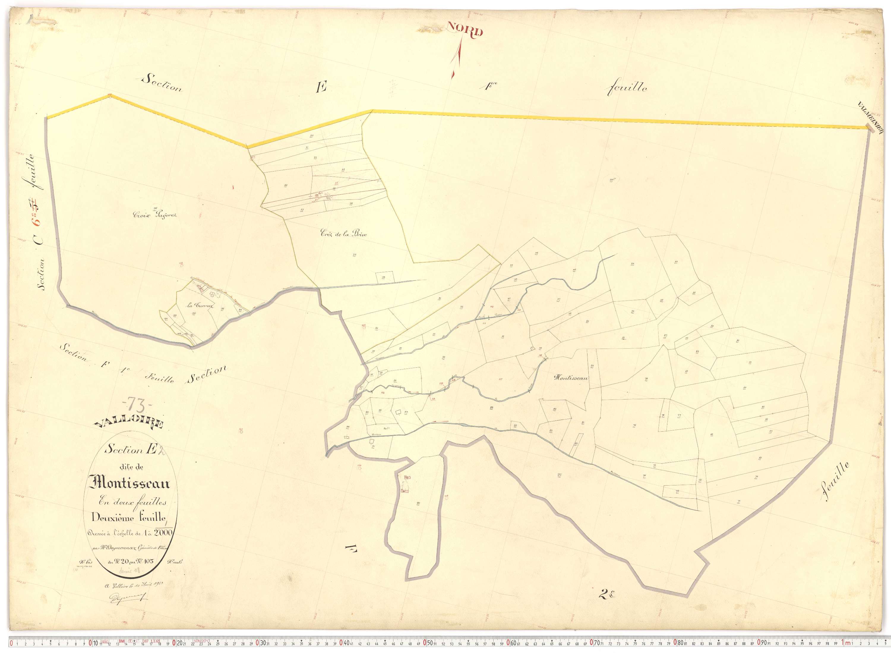 Valloire - Plans cadastraux du premier cadastre français.