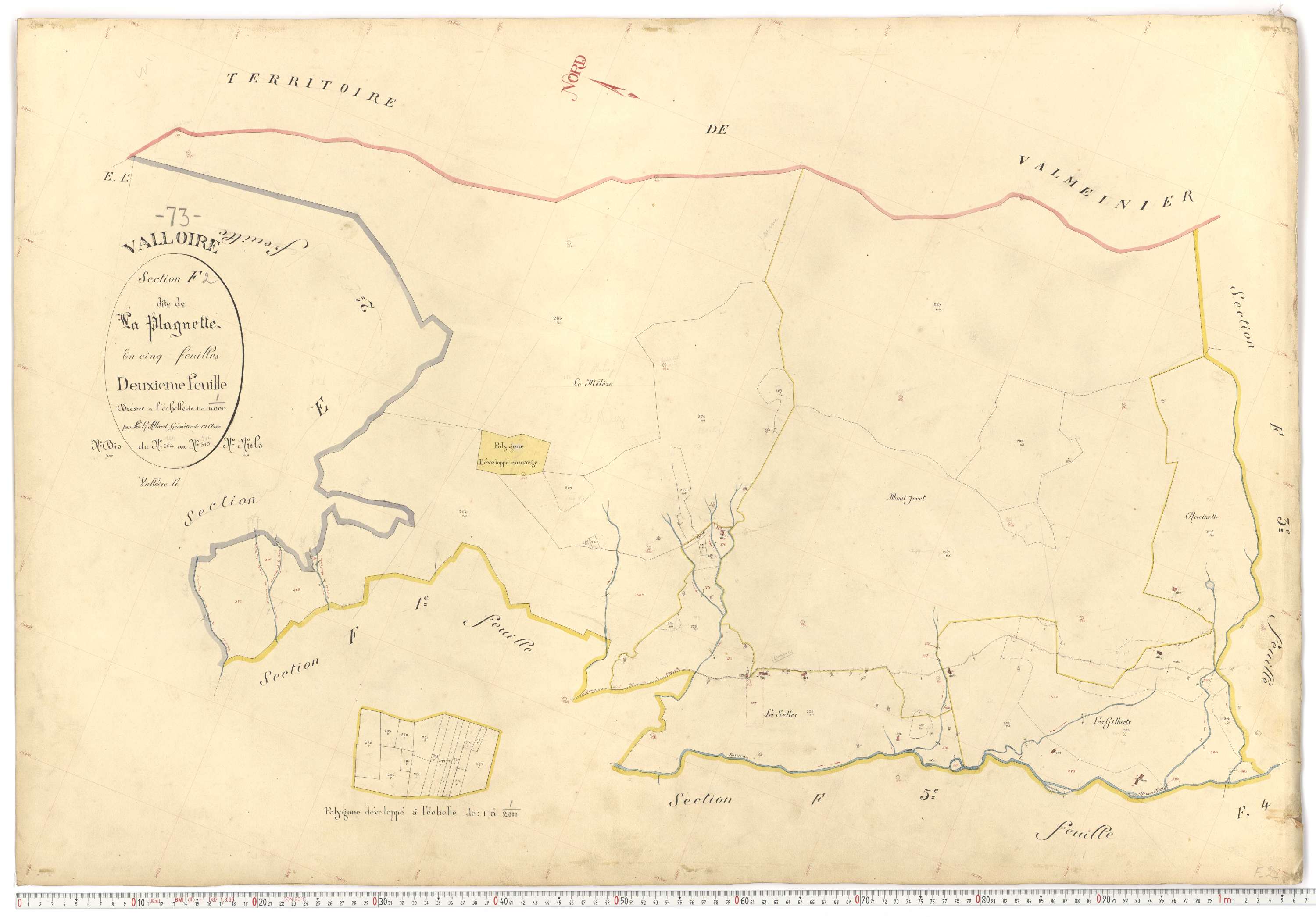 Valloire - Plans cadastraux du premier cadastre français.