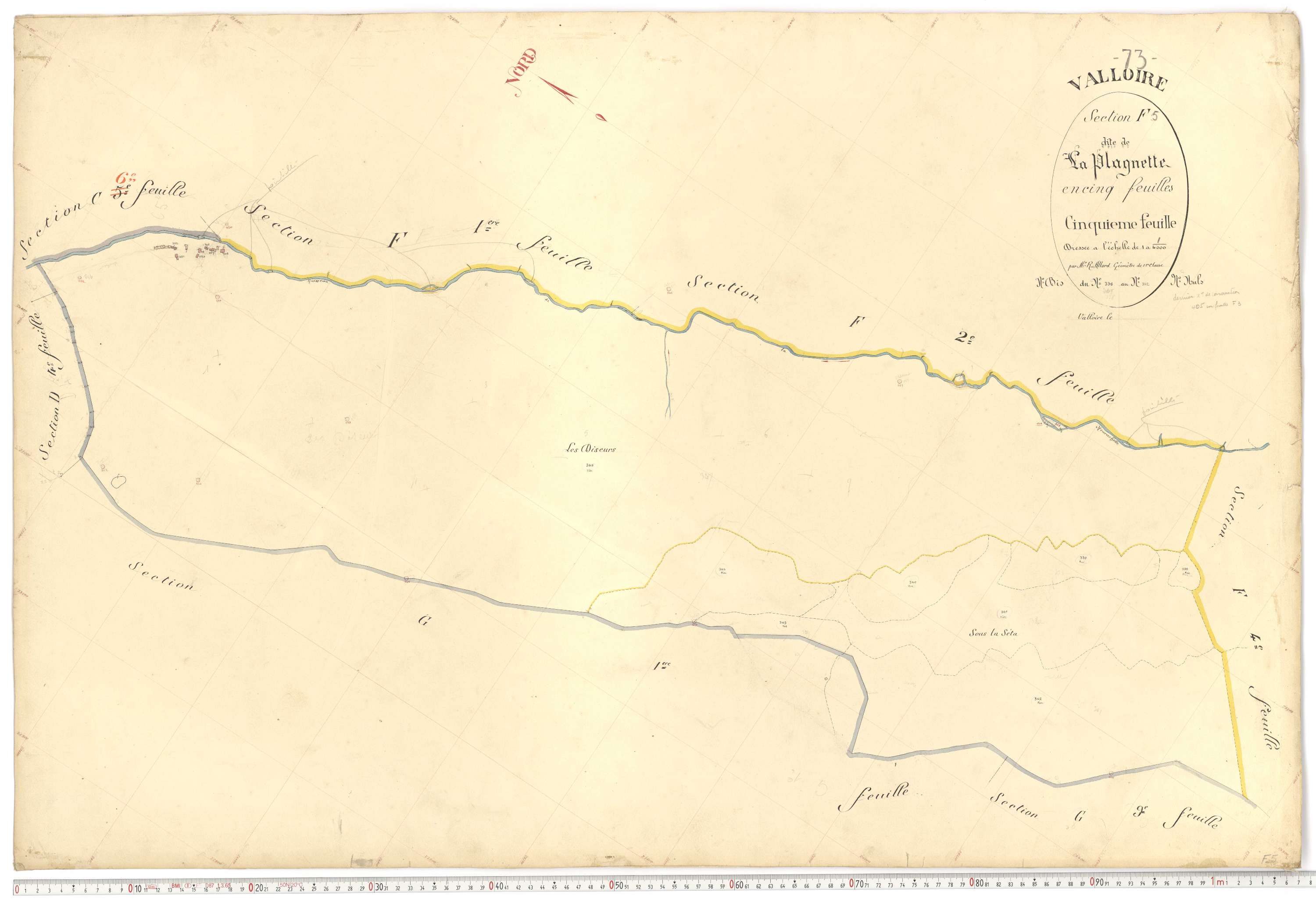 Valloire - Plans cadastraux du premier cadastre français.