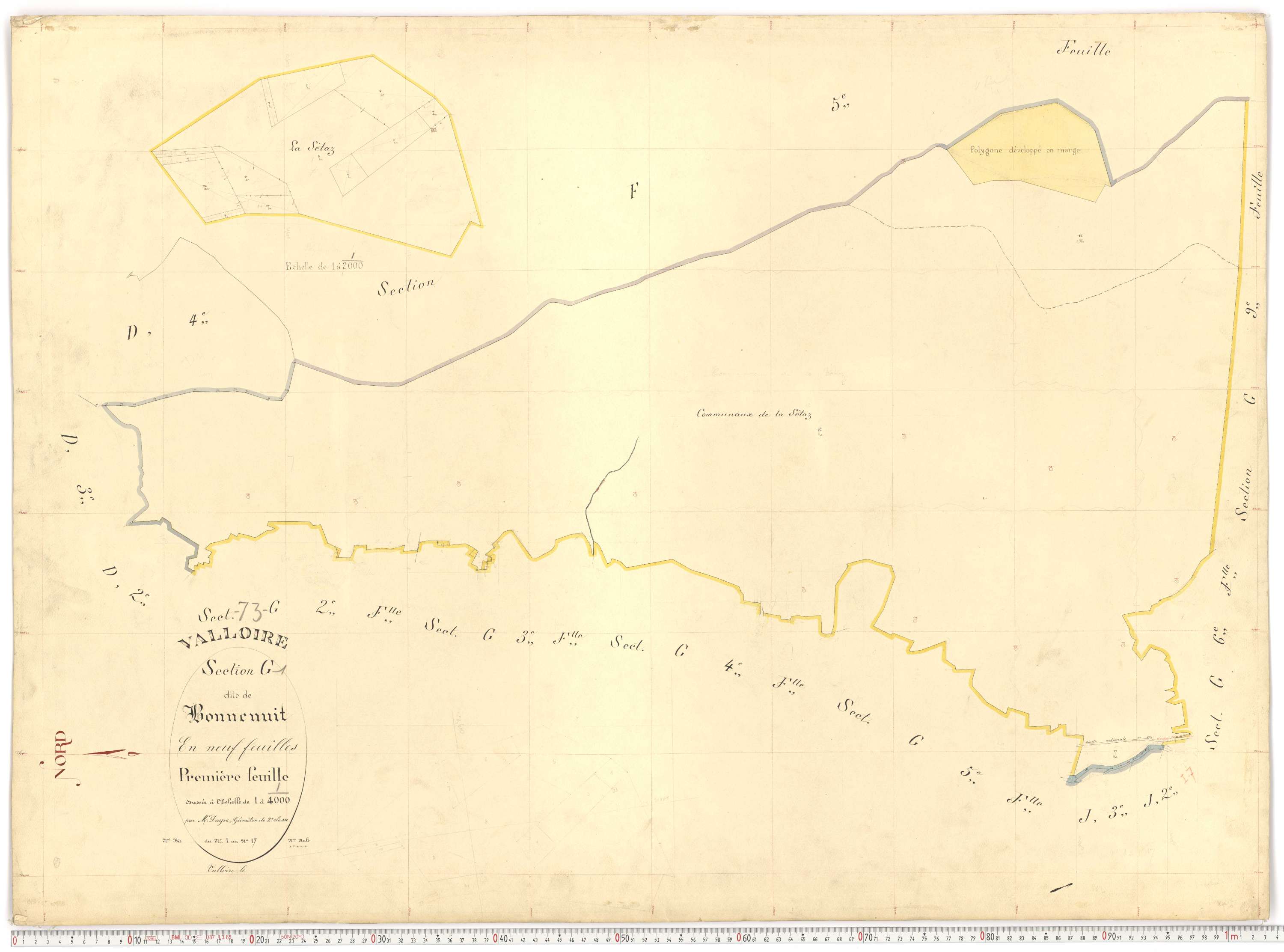 Valloire - Plans cadastraux du premier cadastre français.