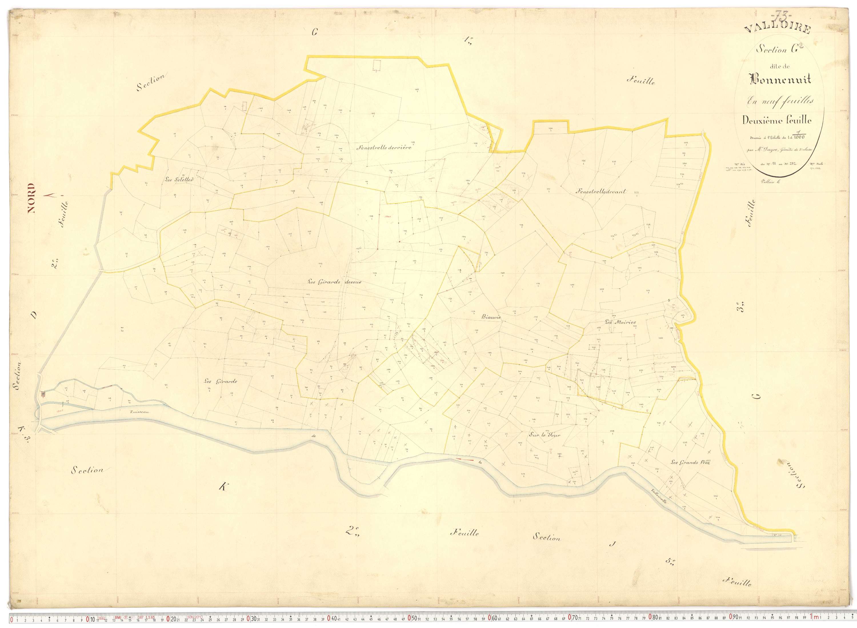 Valloire - Plans cadastraux du premier cadastre français.