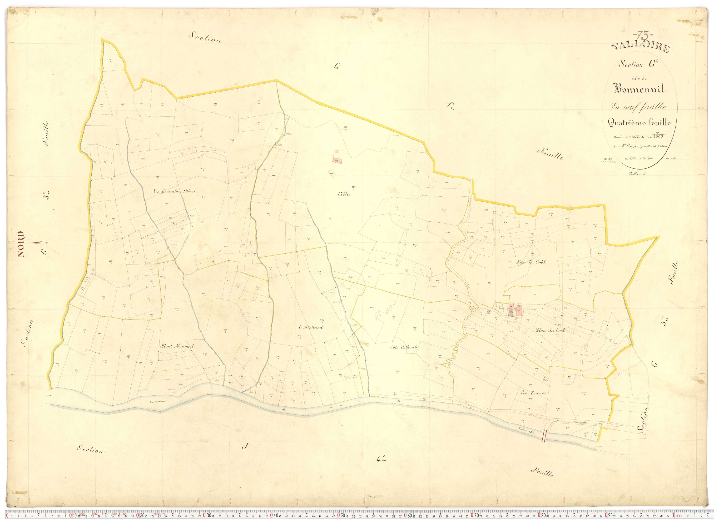 Valloire - Plans cadastraux du premier cadastre français.