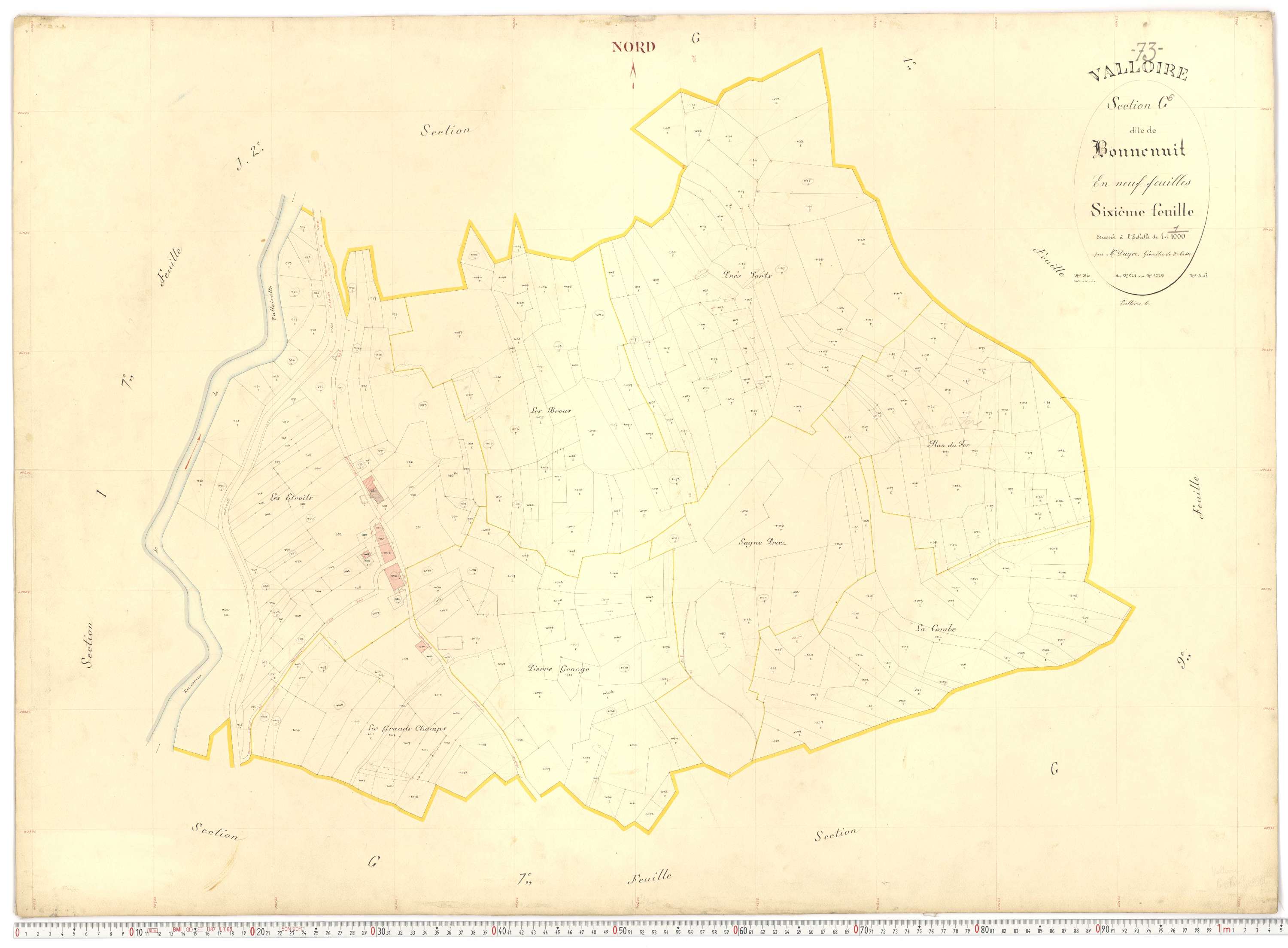 Valloire - Plans cadastraux du premier cadastre français.