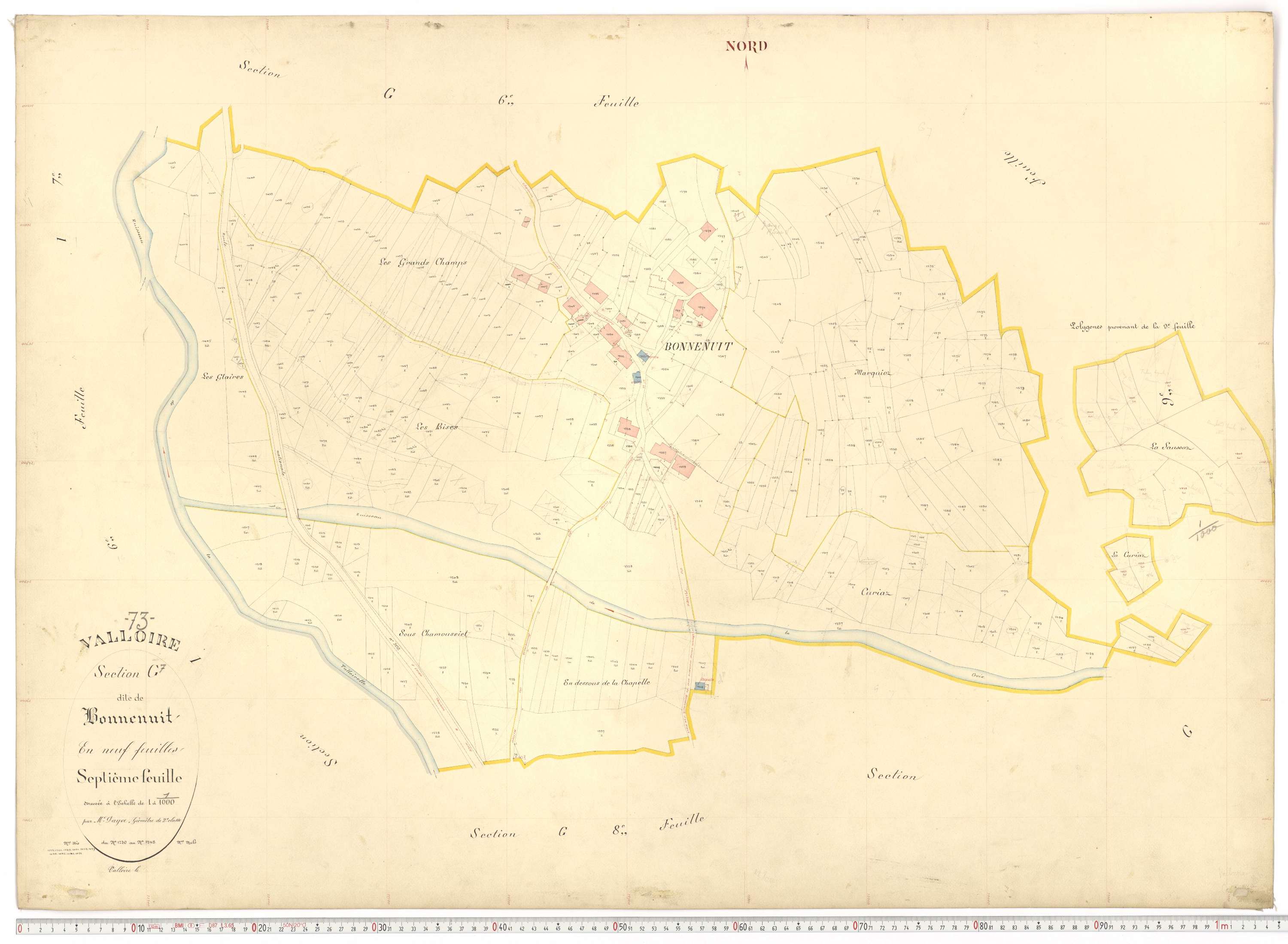 Valloire - Plans cadastraux du premier cadastre français.