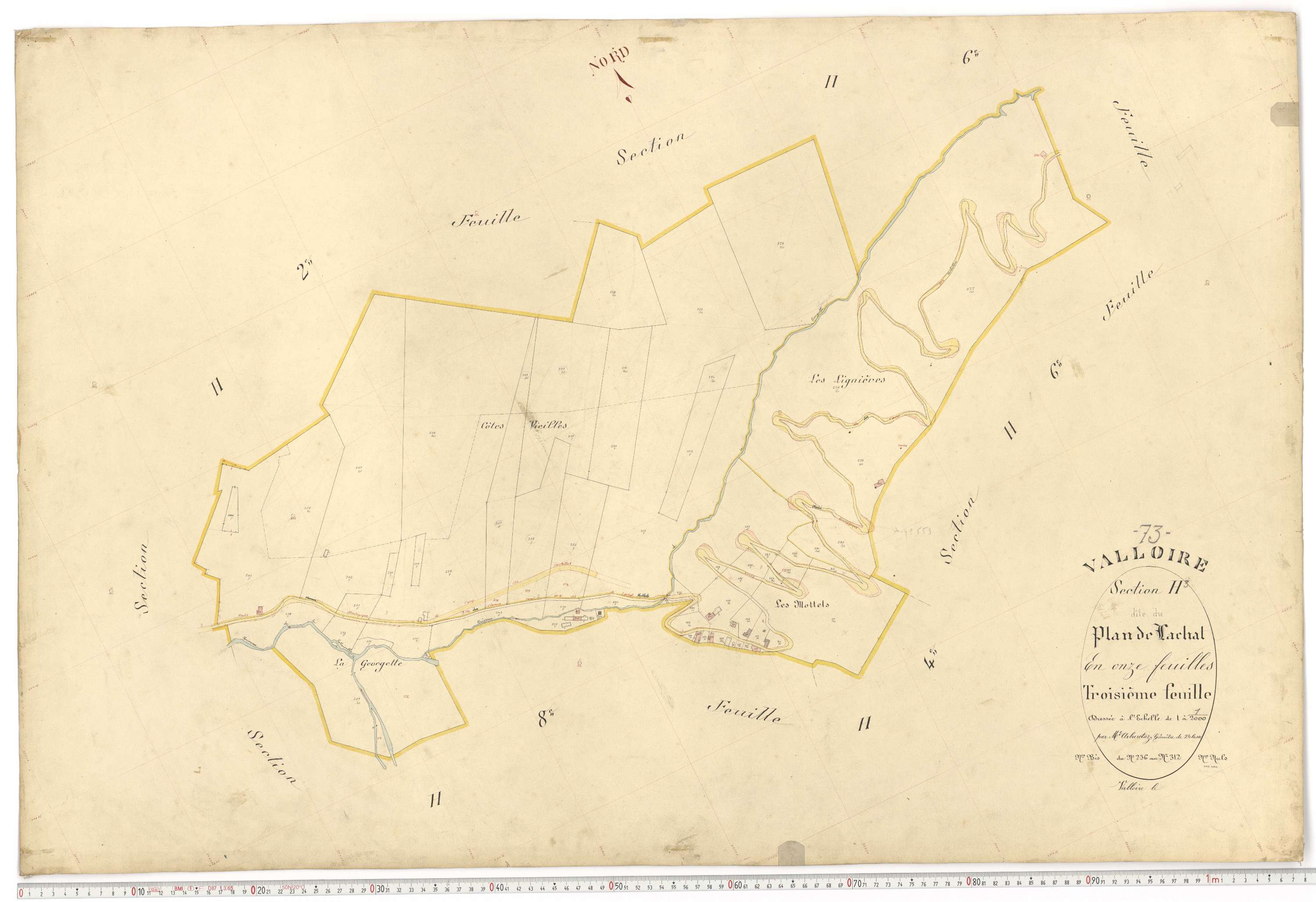 Valloire - Plans cadastraux du premier cadastre français.