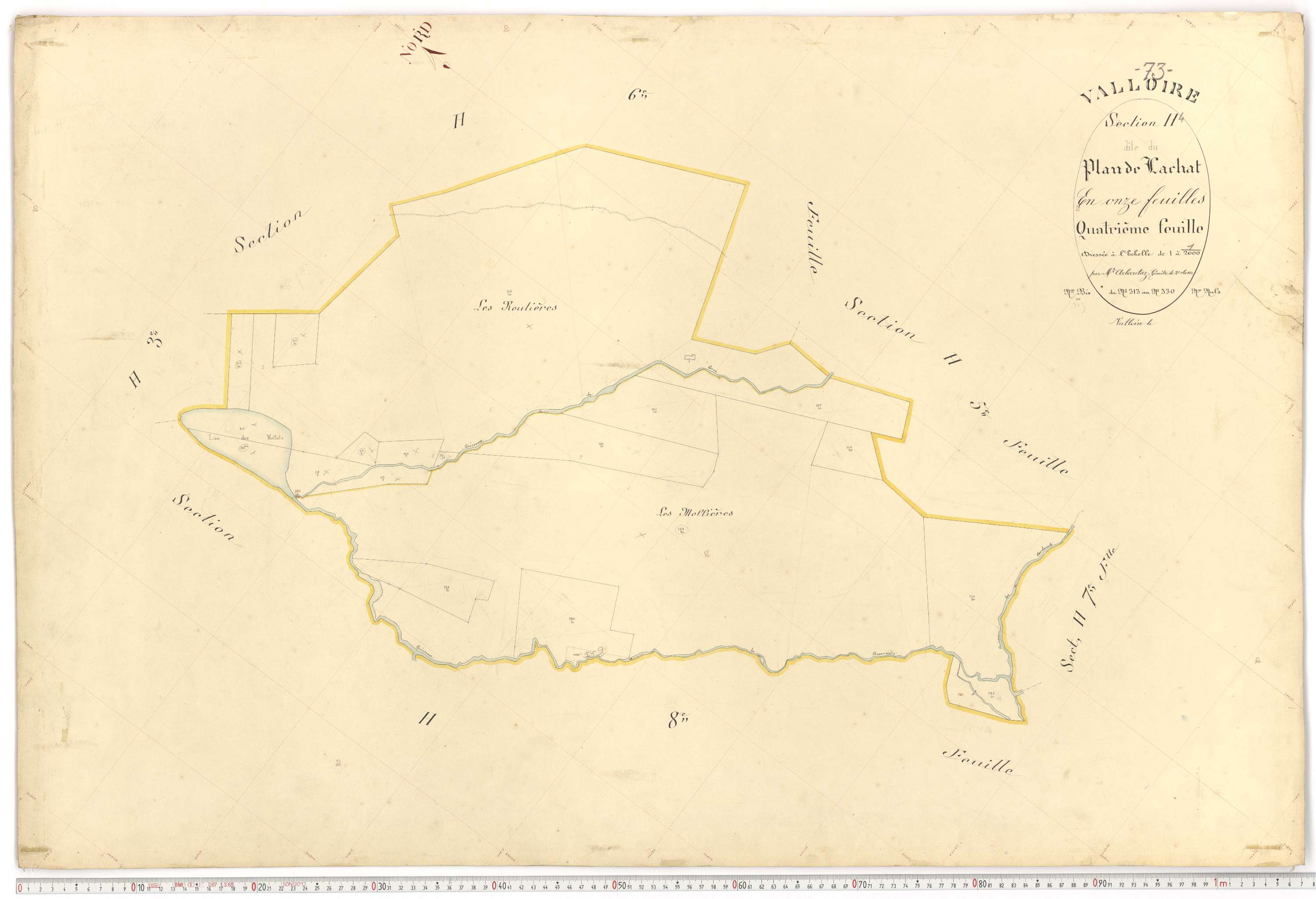 Valloire - Plans cadastraux du premier cadastre français.