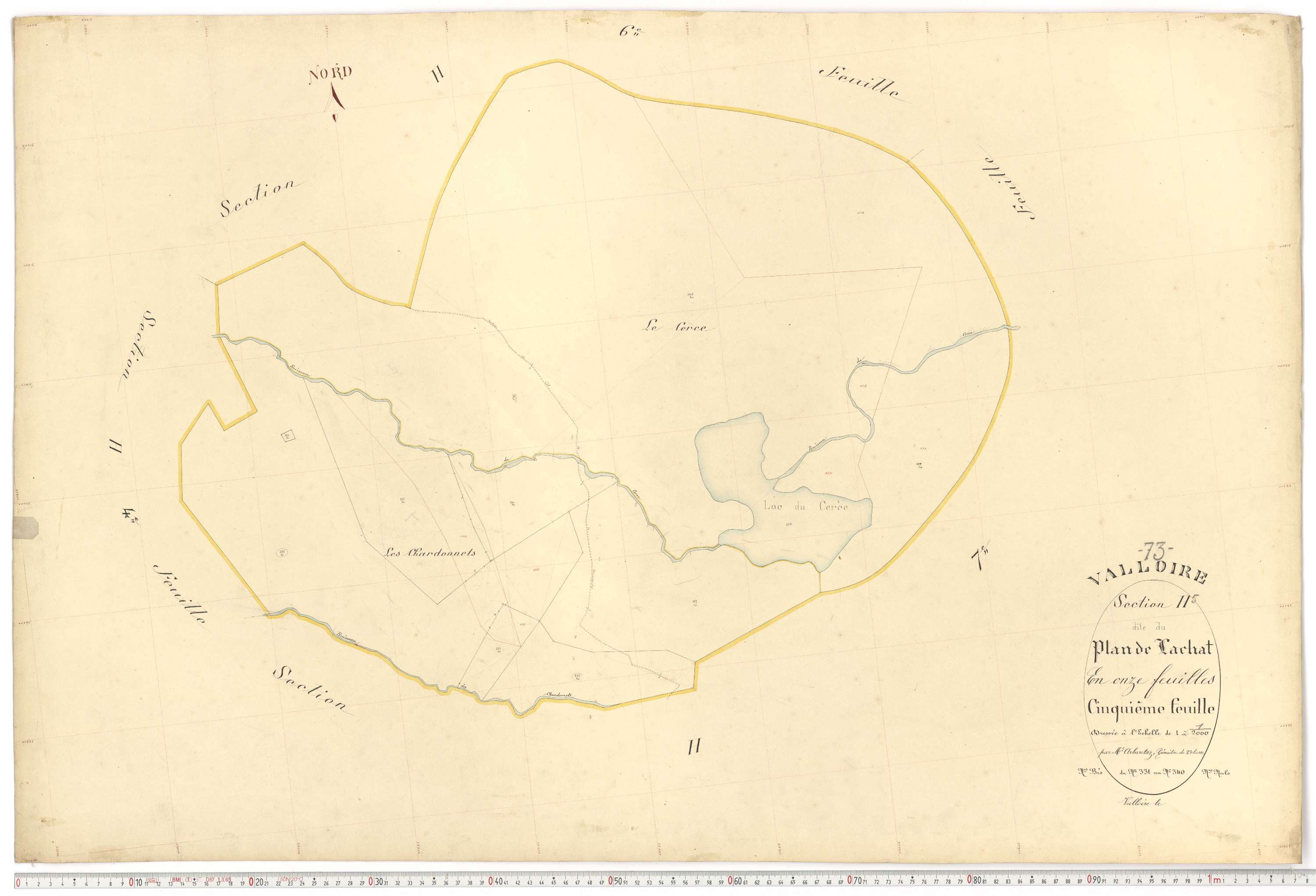 Valloire - Plans cadastraux du premier cadastre français.