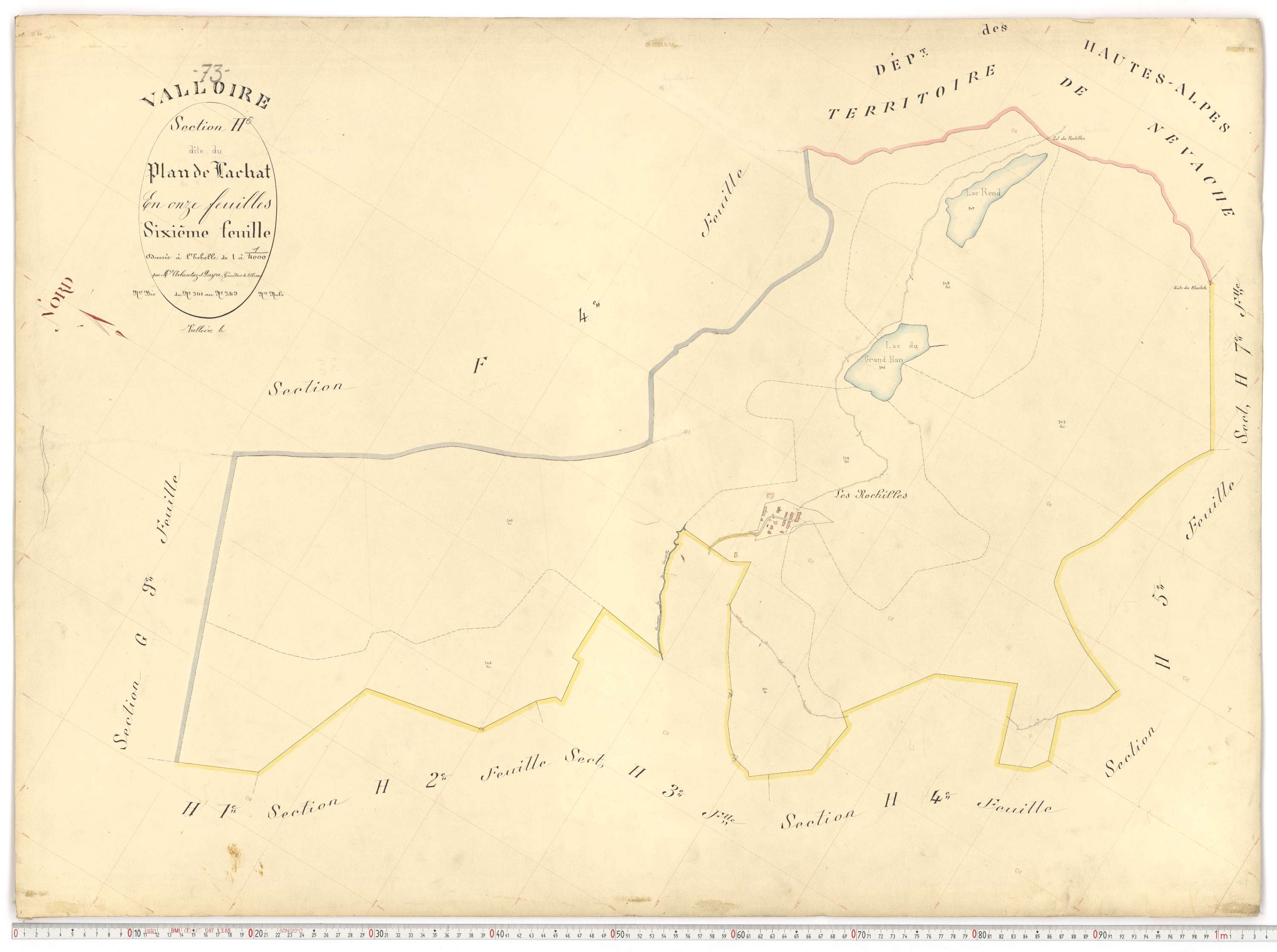 Valloire - Plans cadastraux du premier cadastre français.