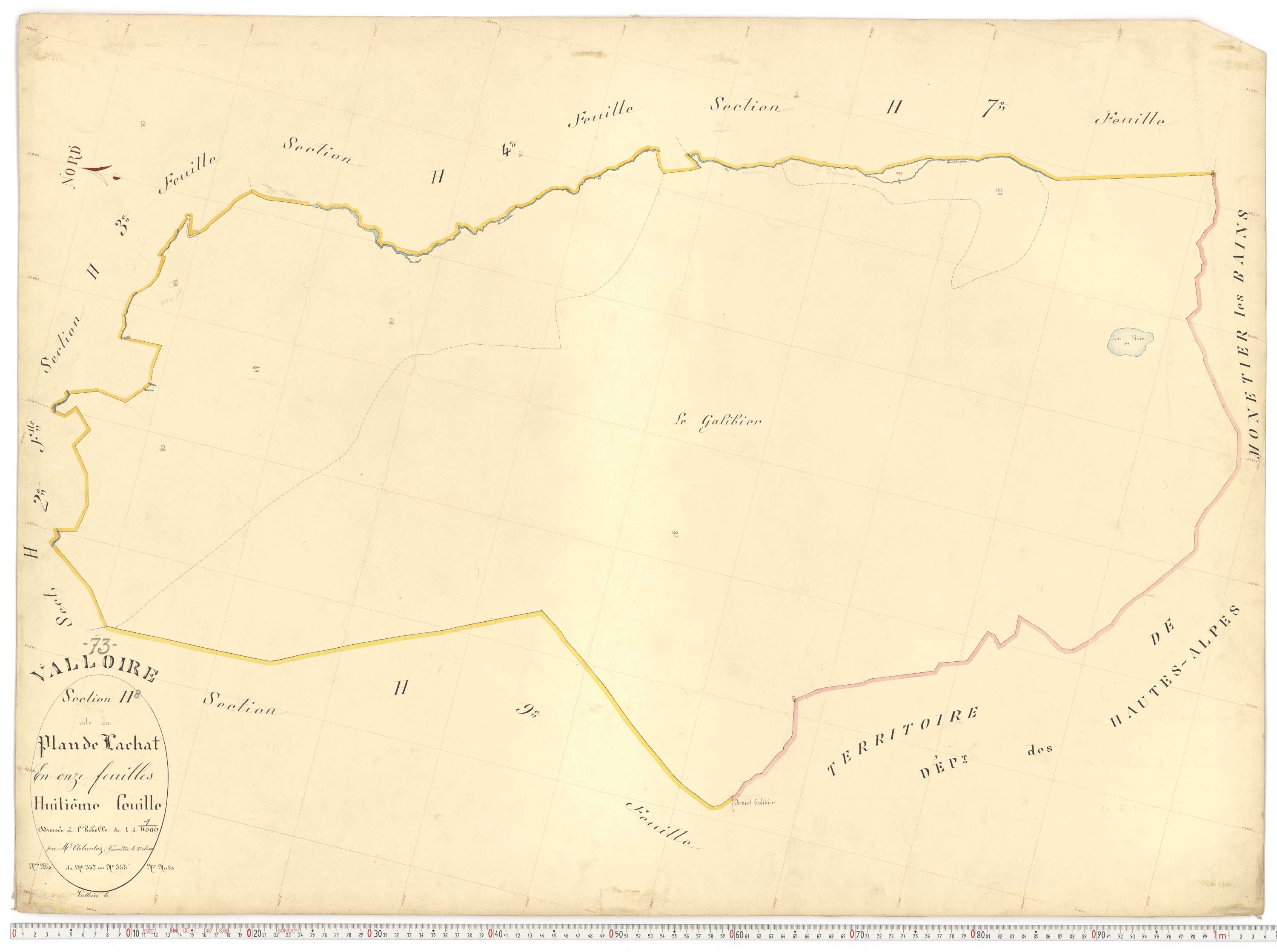 Valloire - Plans cadastraux du premier cadastre français.