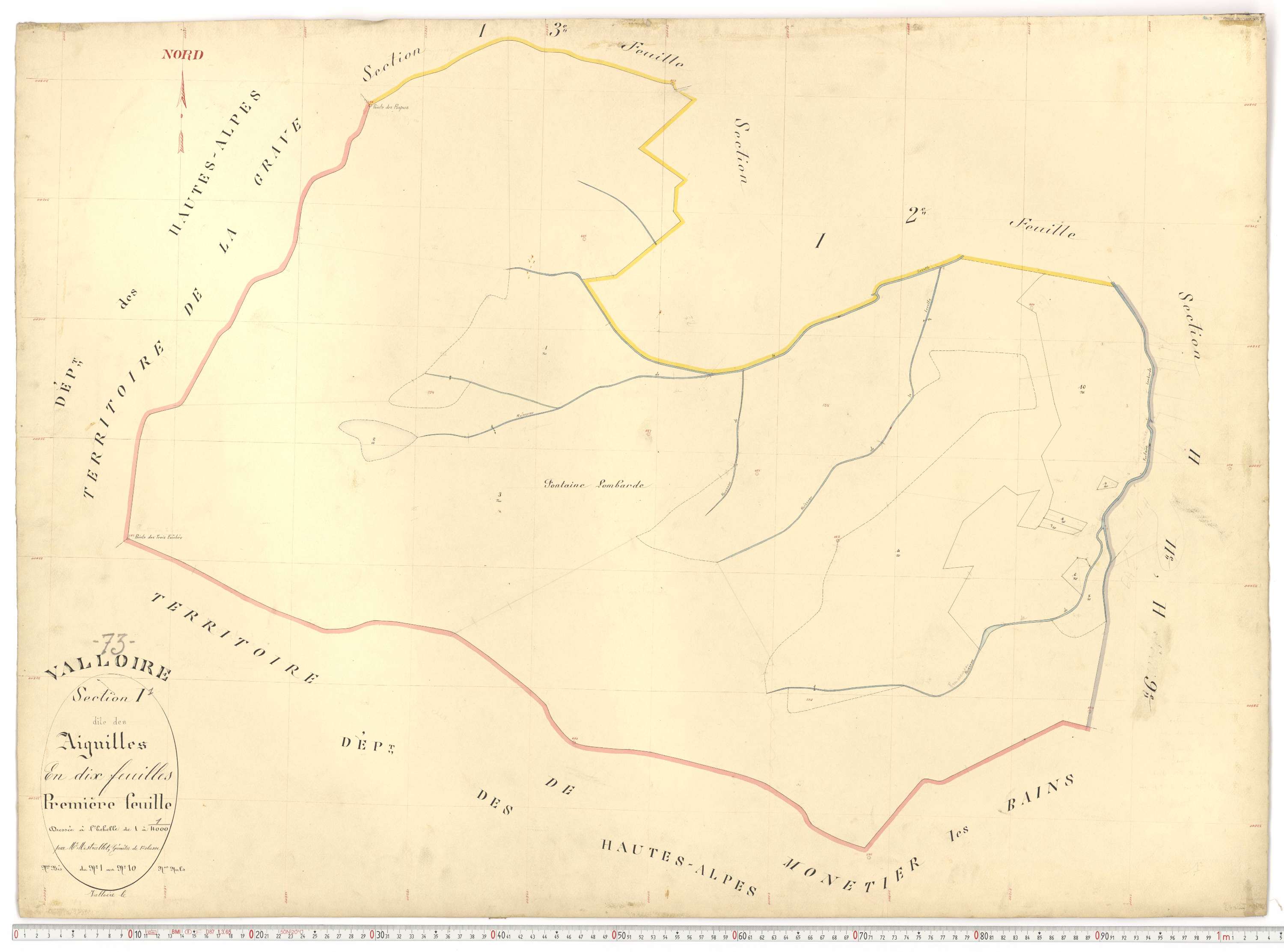 Valloire - Plans cadastraux du premier cadastre français.