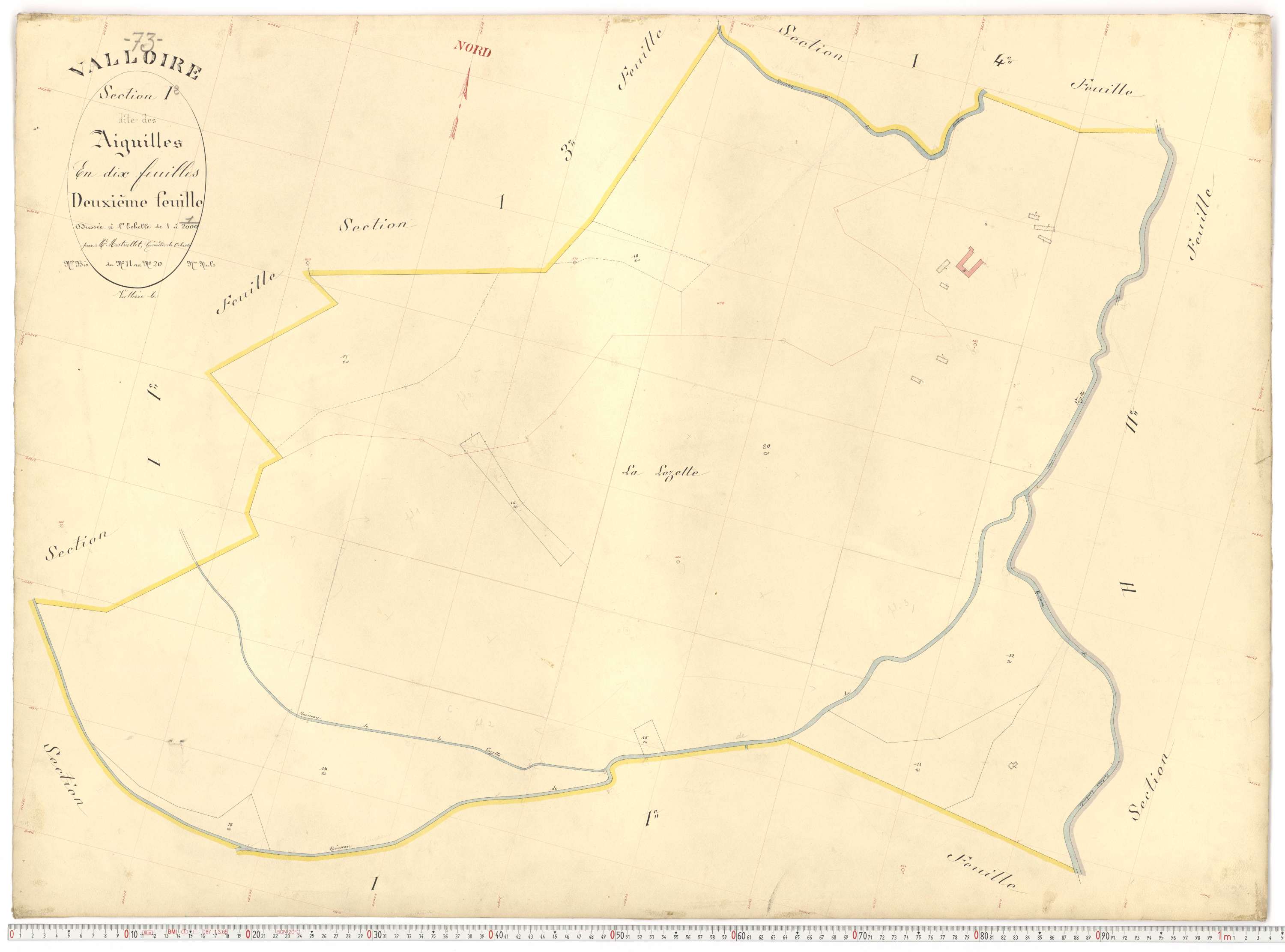 Valloire - Plans cadastraux du premier cadastre français.