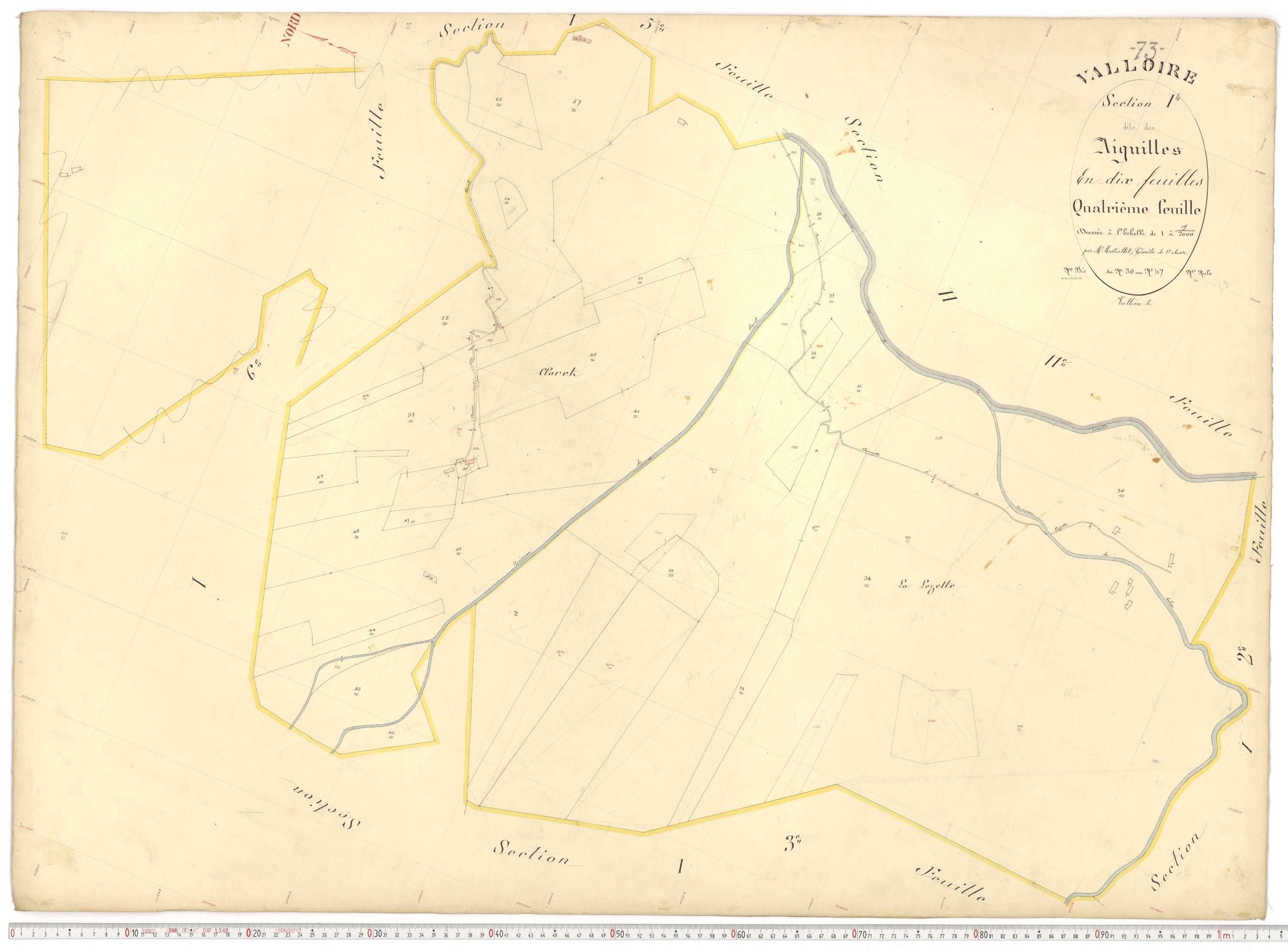 Valloire - Plans cadastraux du premier cadastre français.