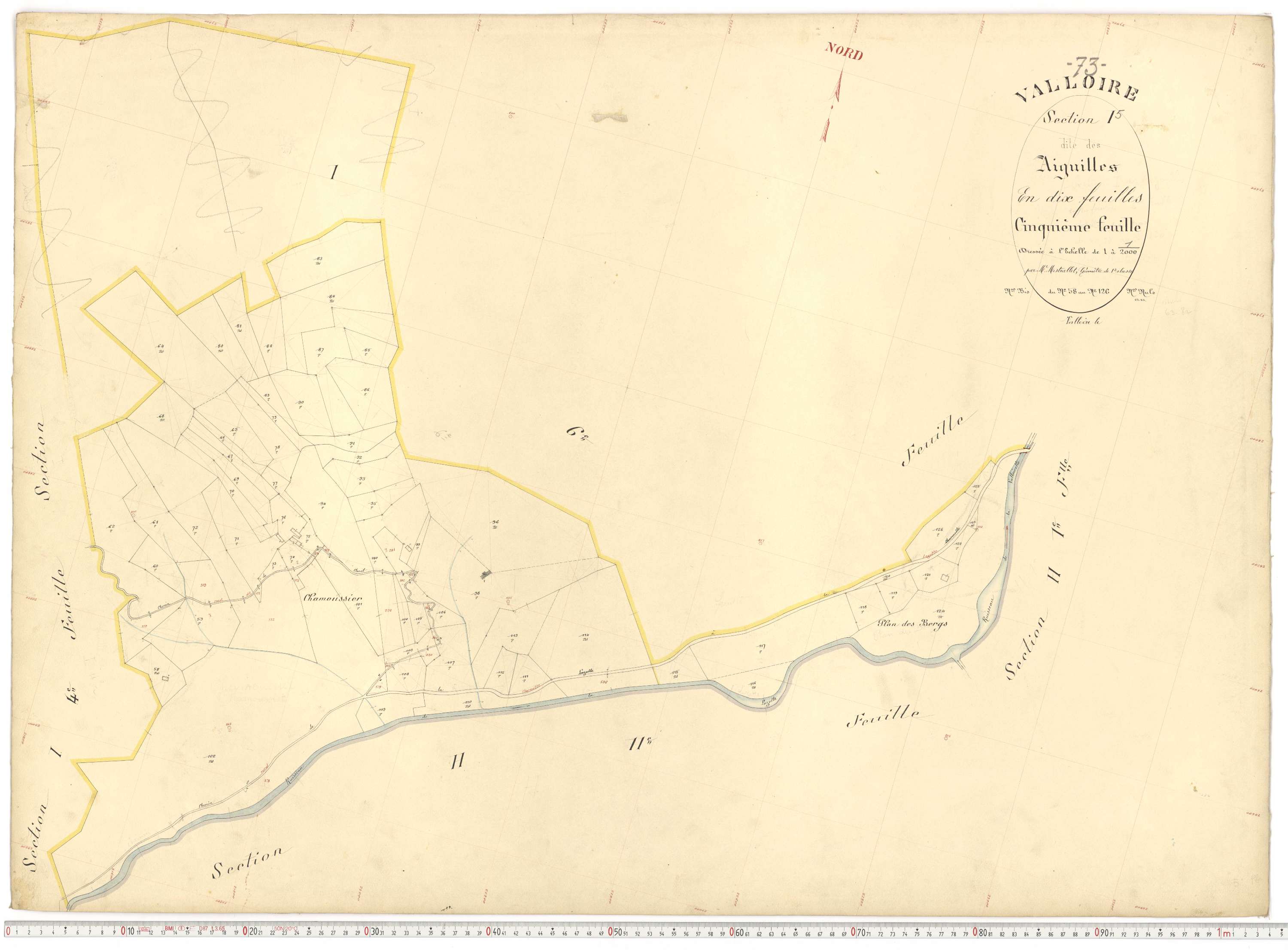 Valloire - Plans cadastraux du premier cadastre français.