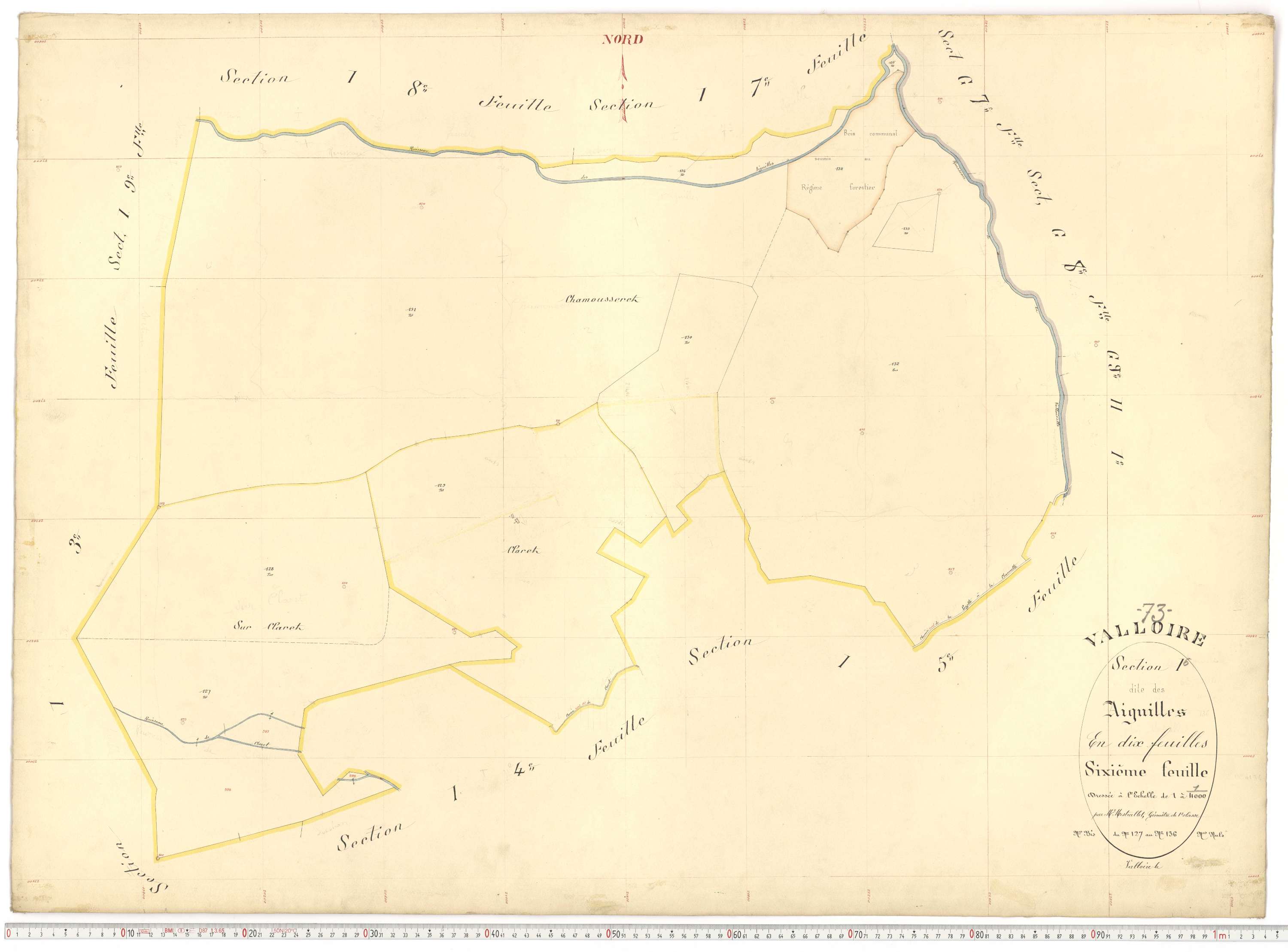 Valloire - Plans cadastraux du premier cadastre français.