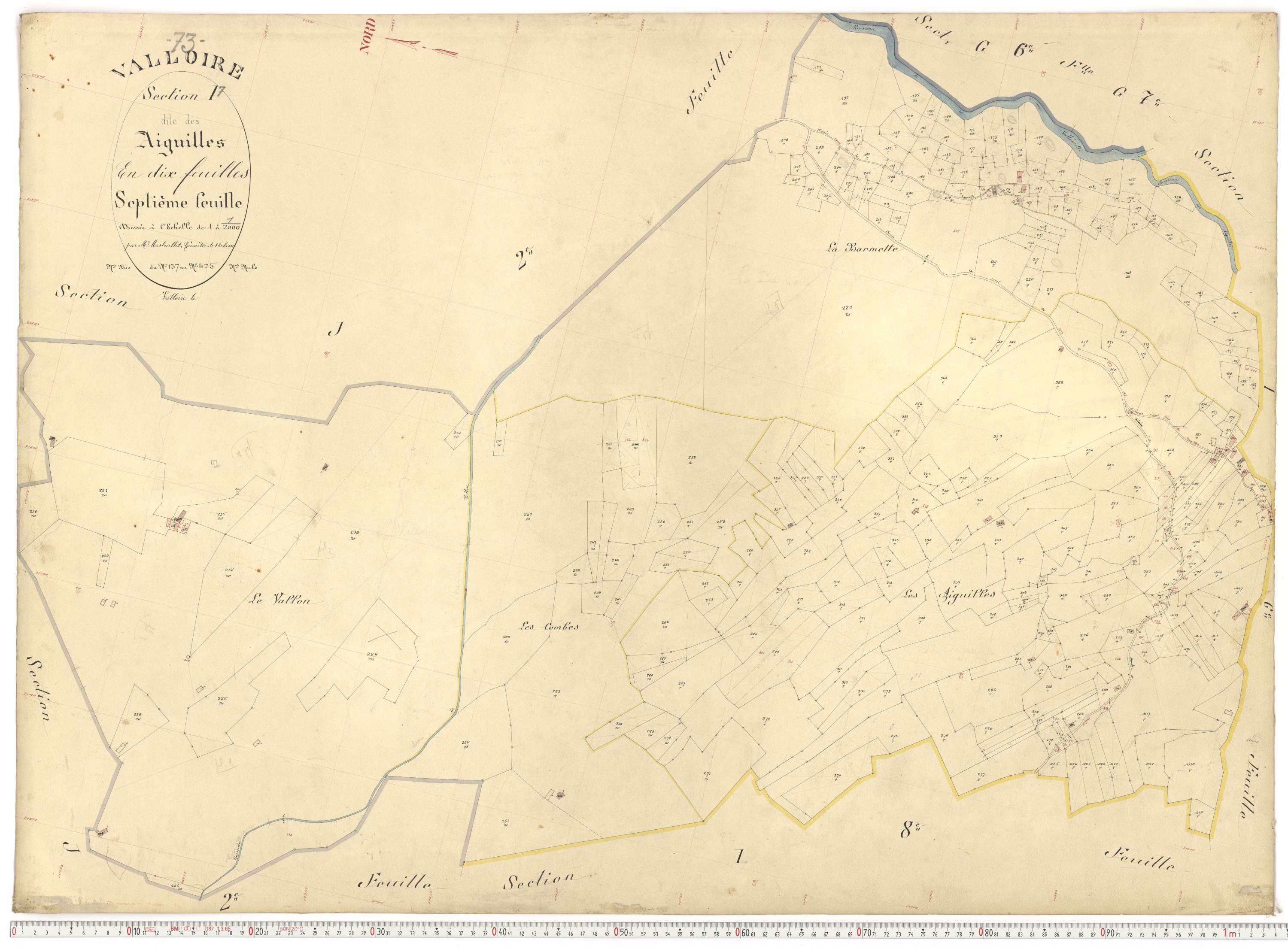 Valloire - Plans cadastraux du premier cadastre français.