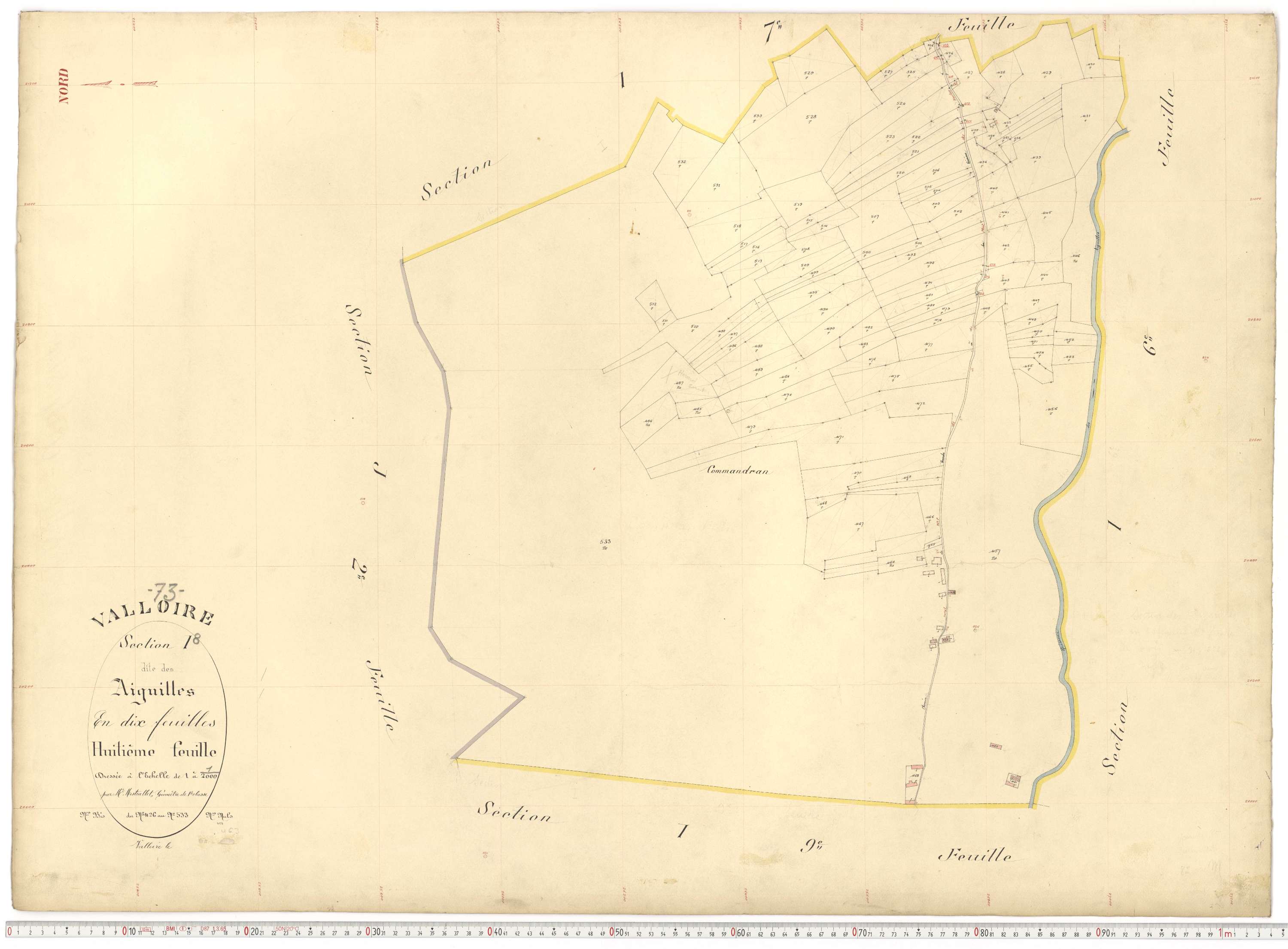 Valloire - Plans cadastraux du premier cadastre français.