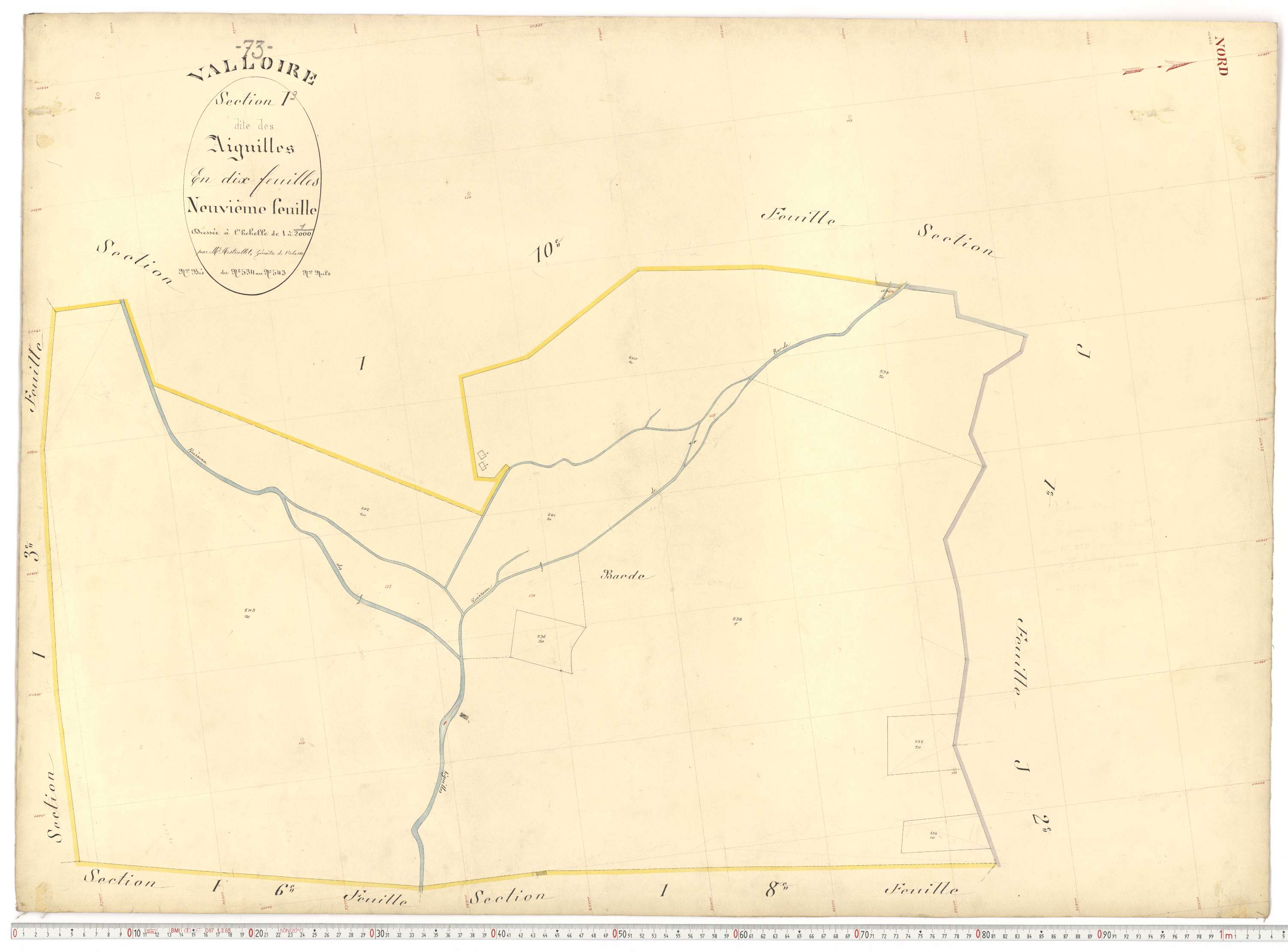 Valloire - Plans cadastraux du premier cadastre français.
