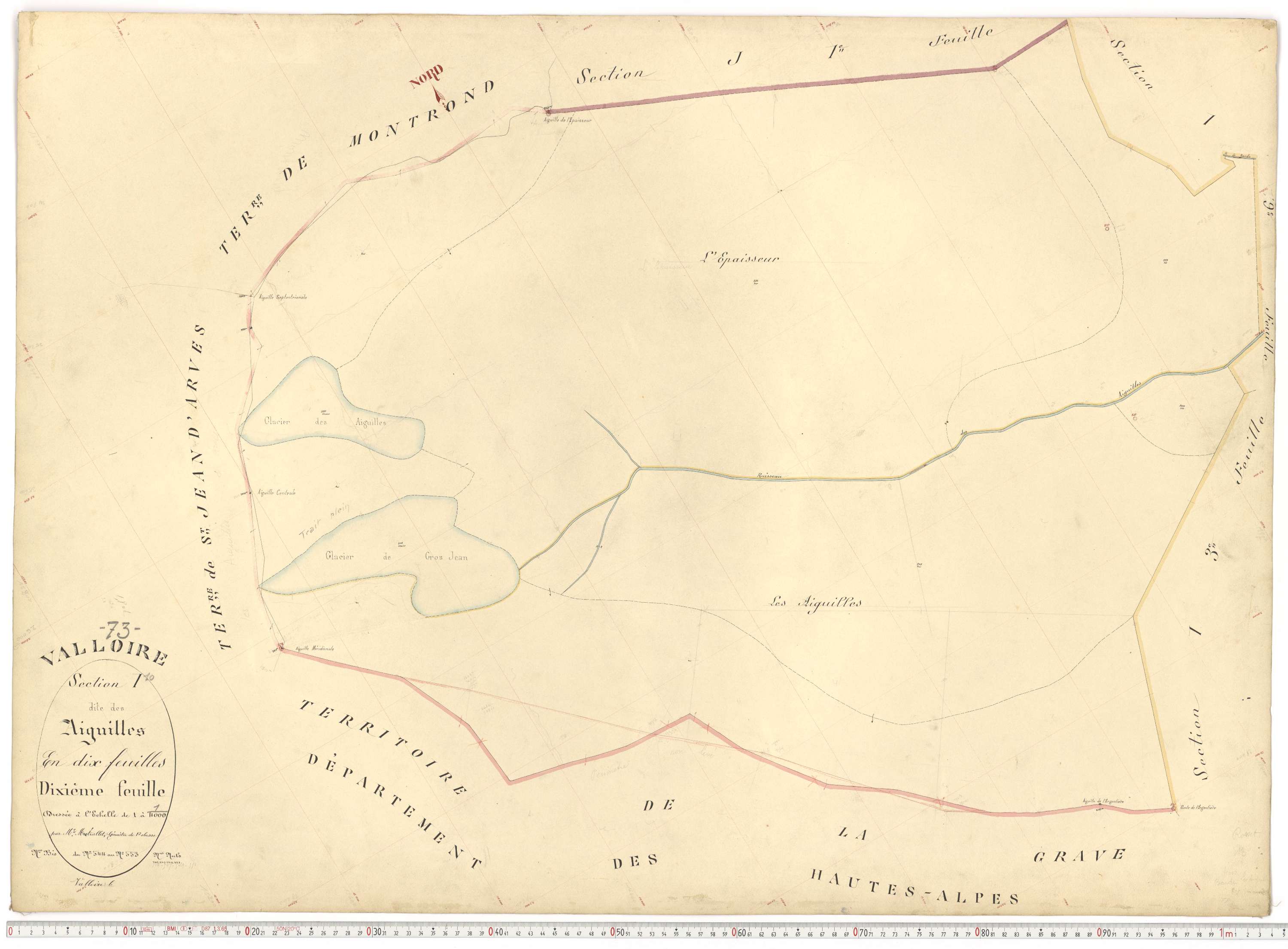 Valloire - Plans cadastraux du premier cadastre français.