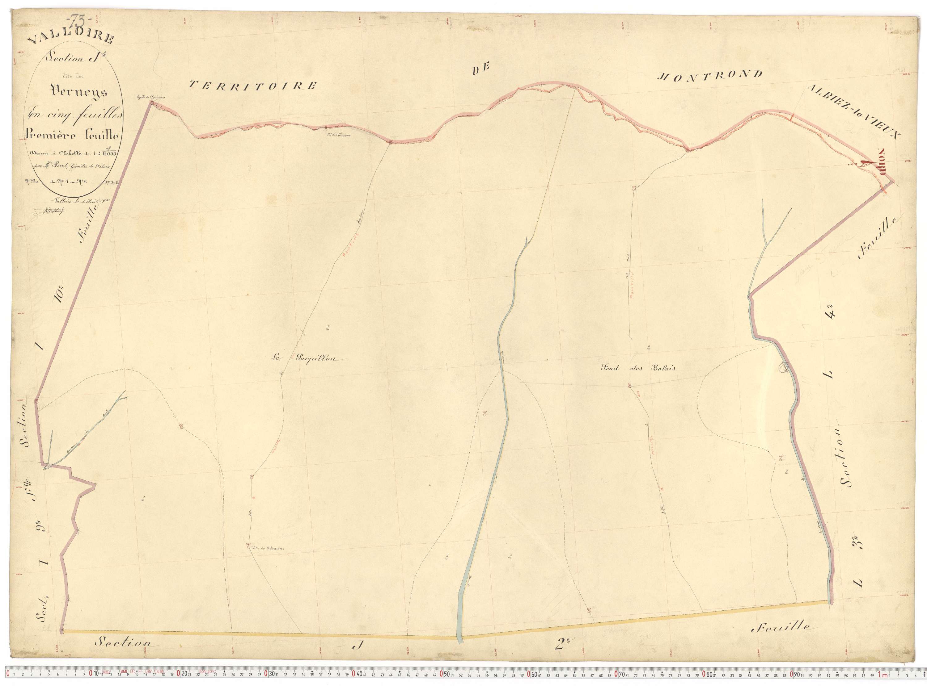 Valloire - Plans cadastraux du premier cadastre français.