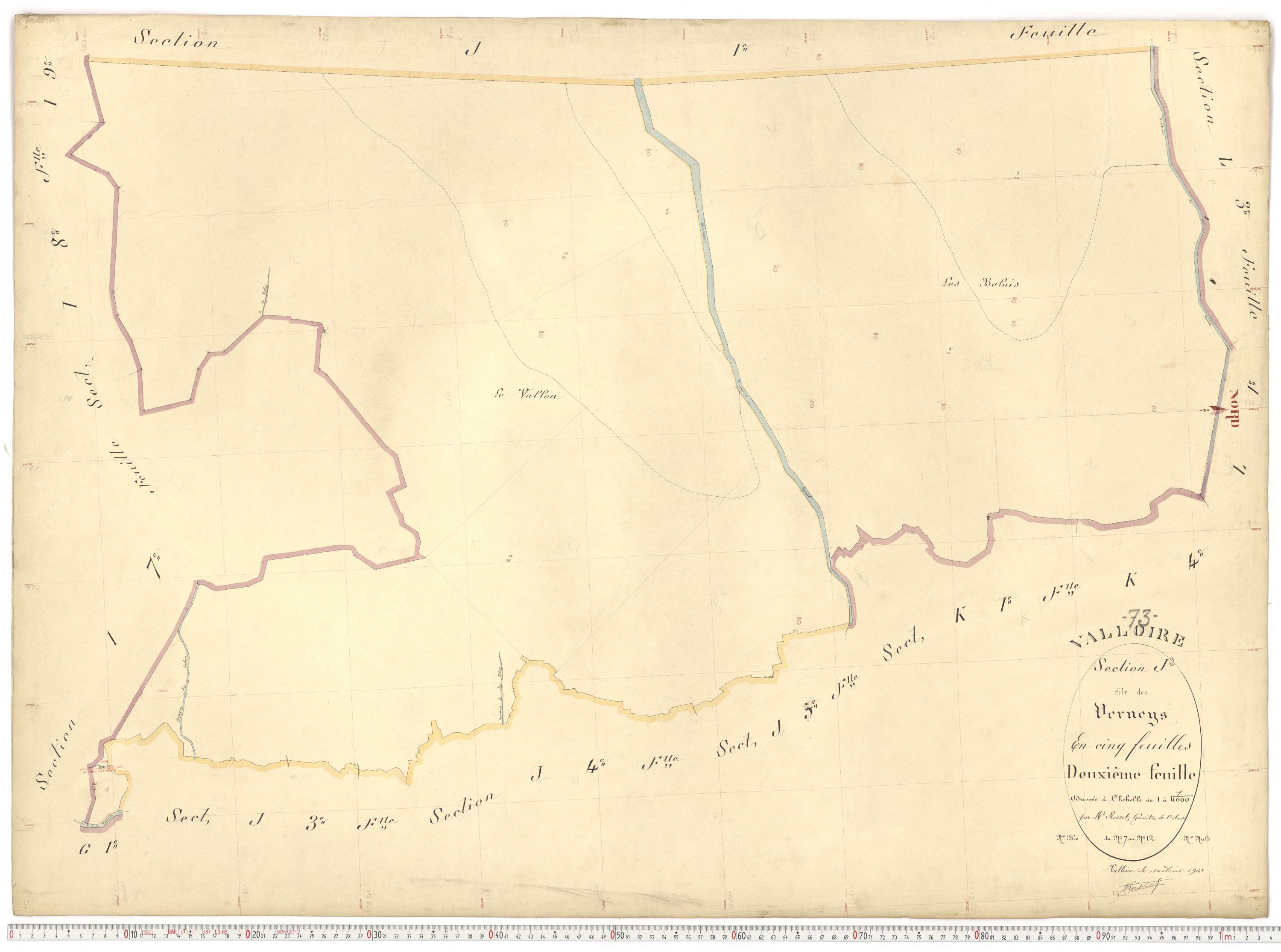 Valloire - Plans cadastraux du premier cadastre français.