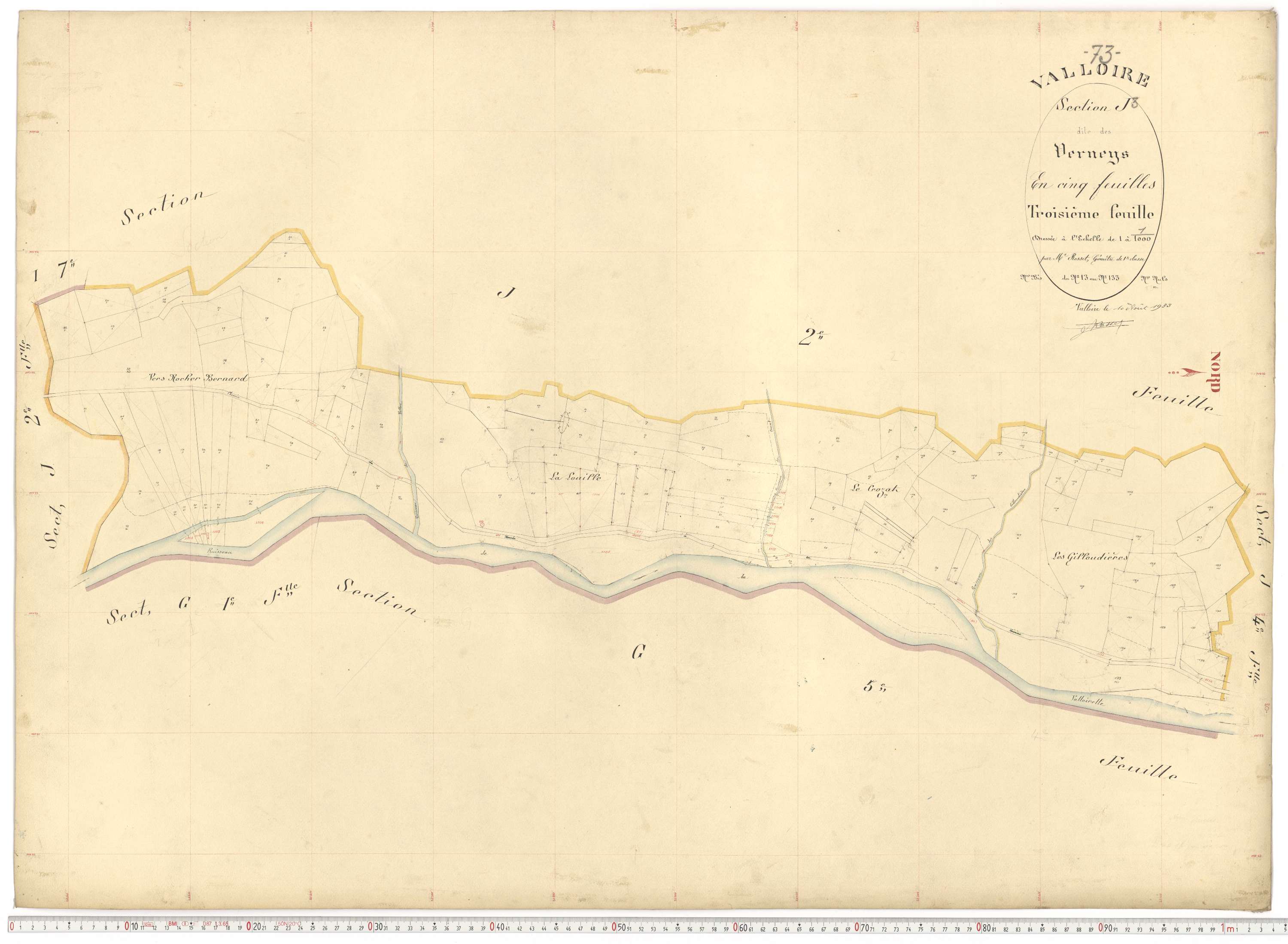 Valloire - Plans cadastraux du premier cadastre français.