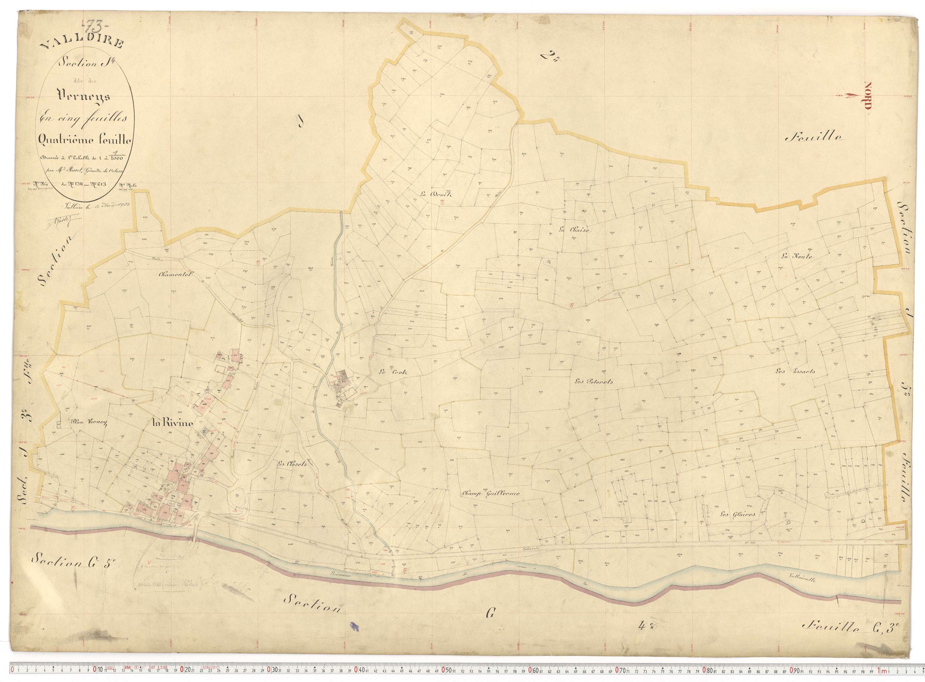 Valloire - Plans cadastraux du premier cadastre français.