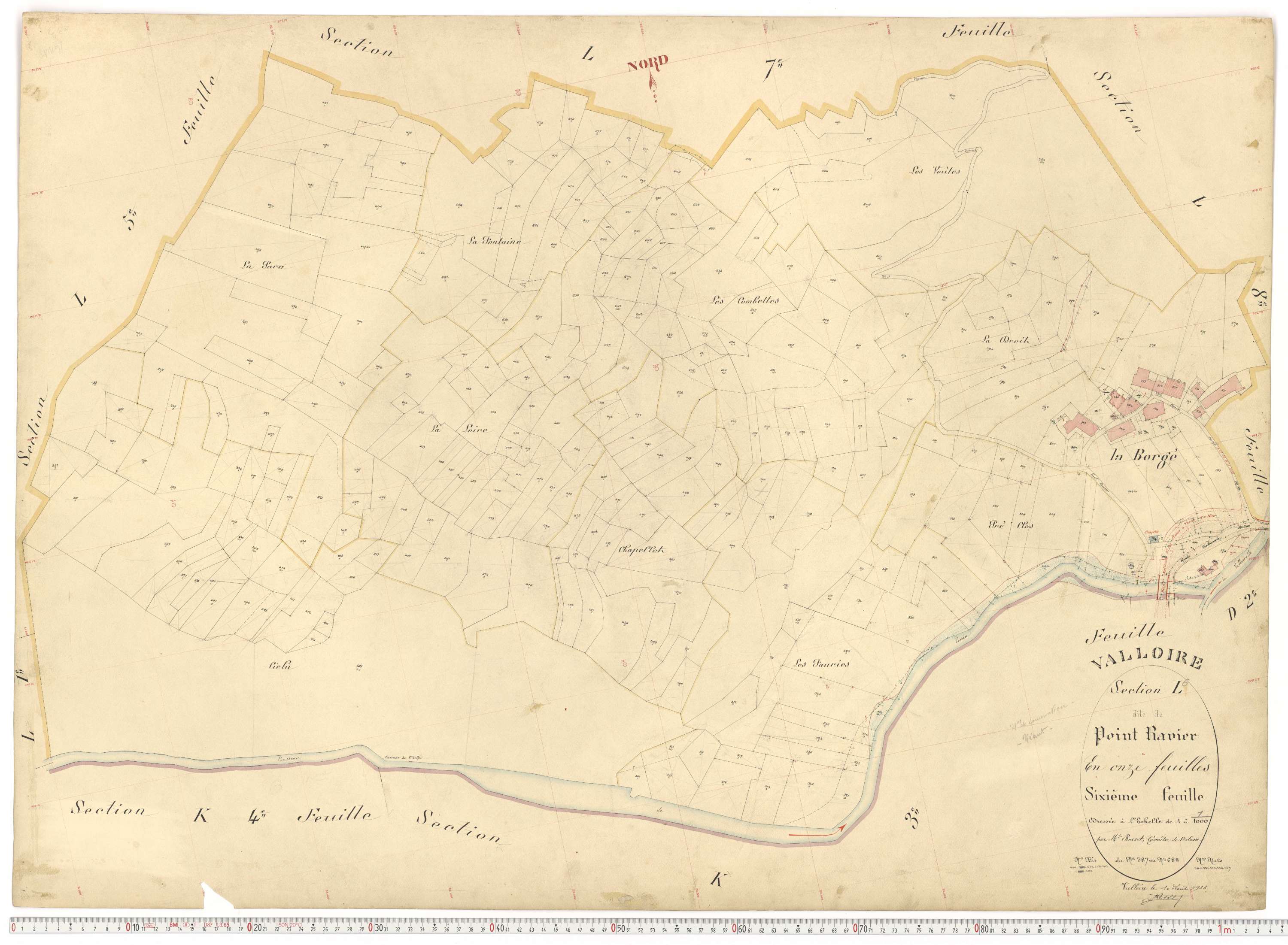 Valloire - Plans cadastraux du premier cadastre français.