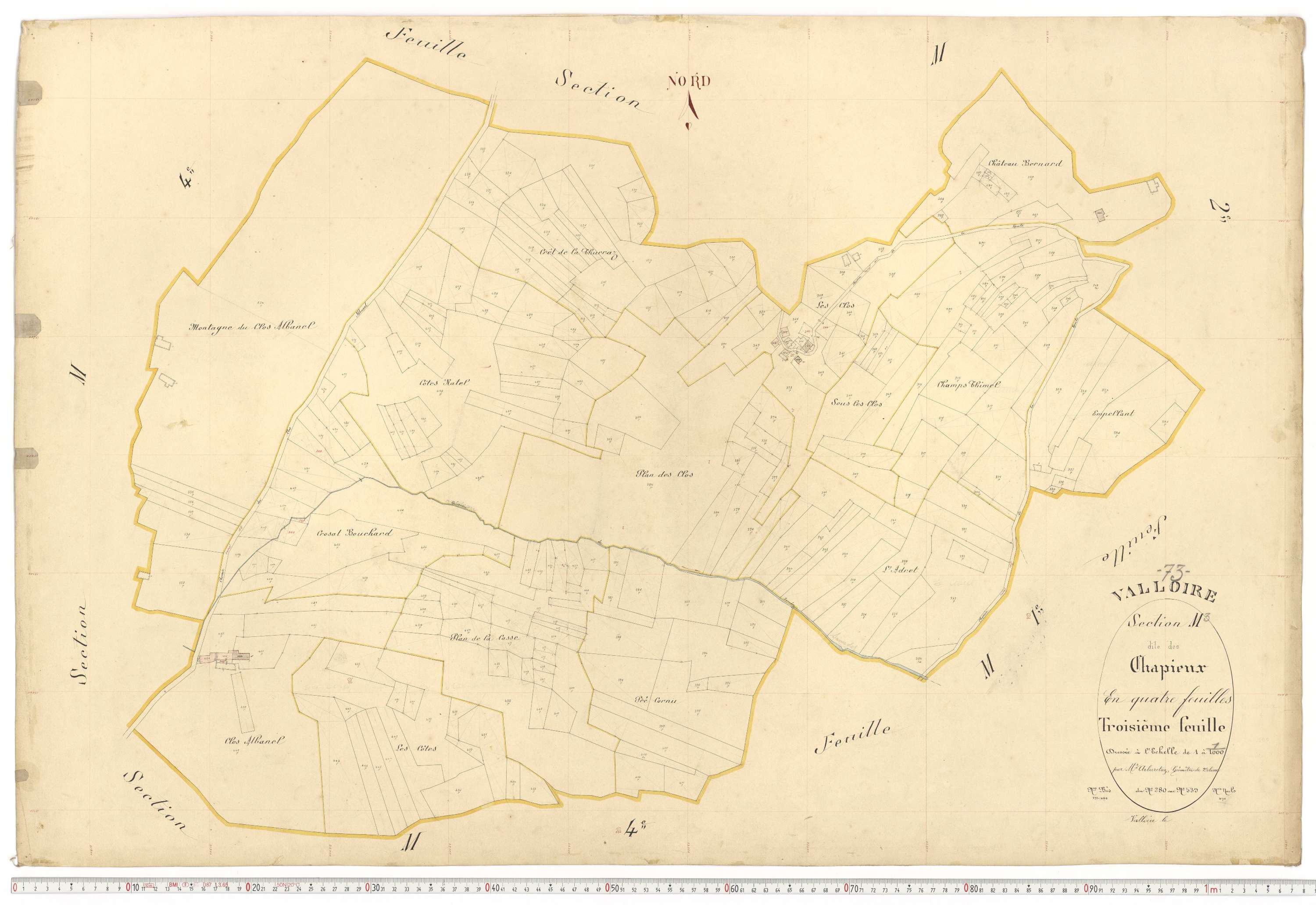 Valloire - Plans cadastraux du premier cadastre français.