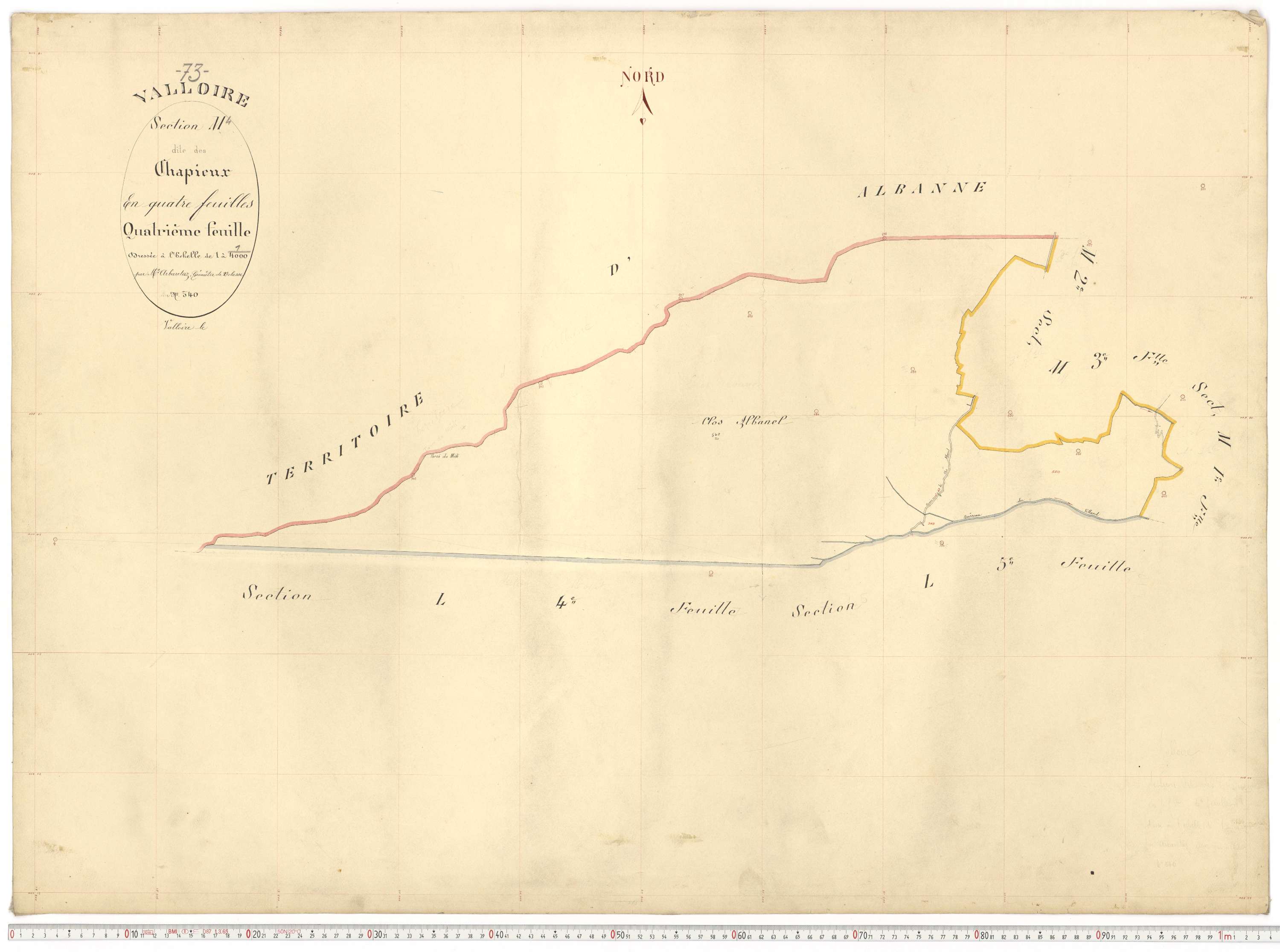 Valloire - Plans cadastraux du premier cadastre français.