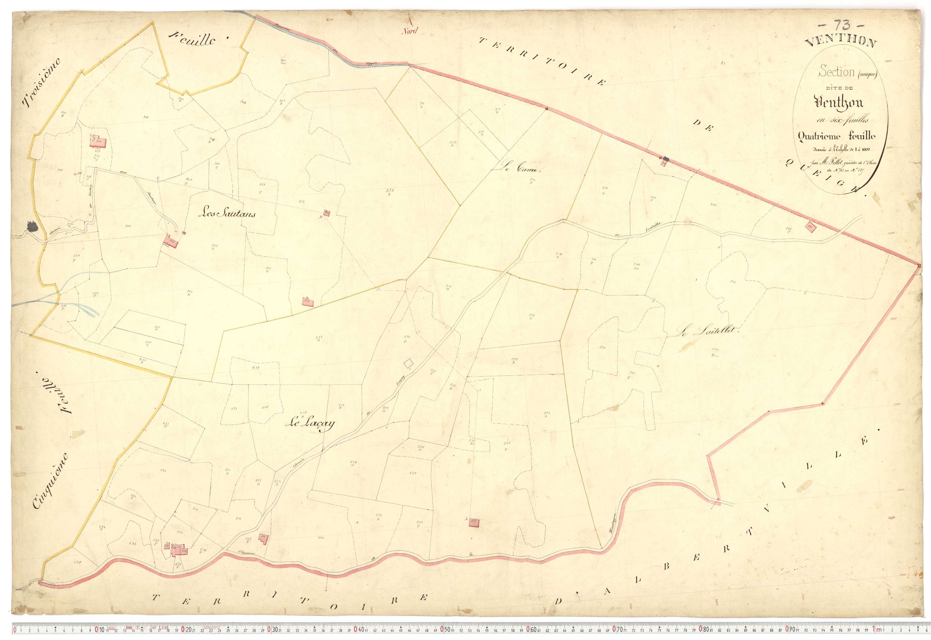 Venthon - Plans cadastraux du premier cadastre français.