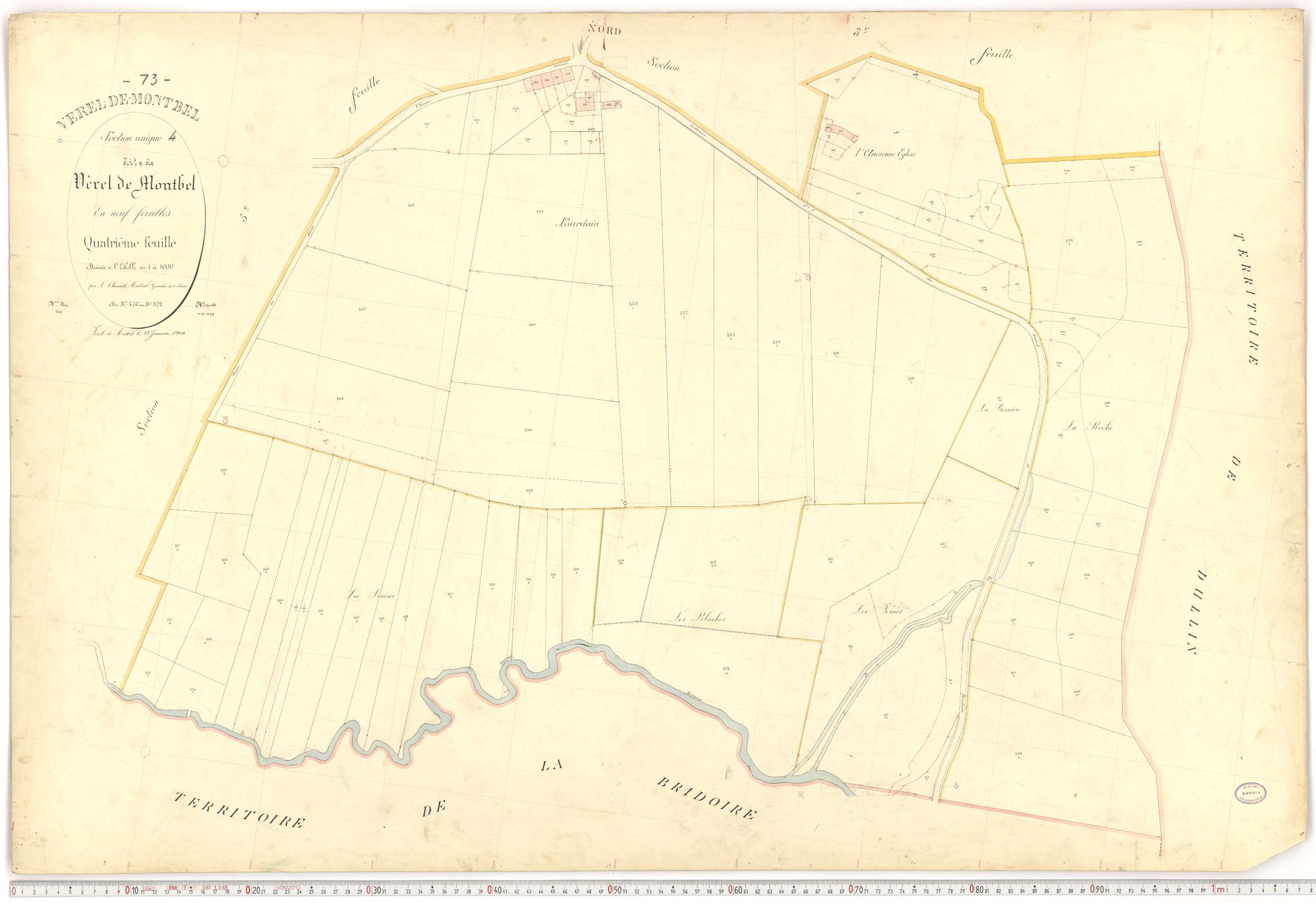 Verel-de-Montbel - Plans cadastraux du premier cadastre français.