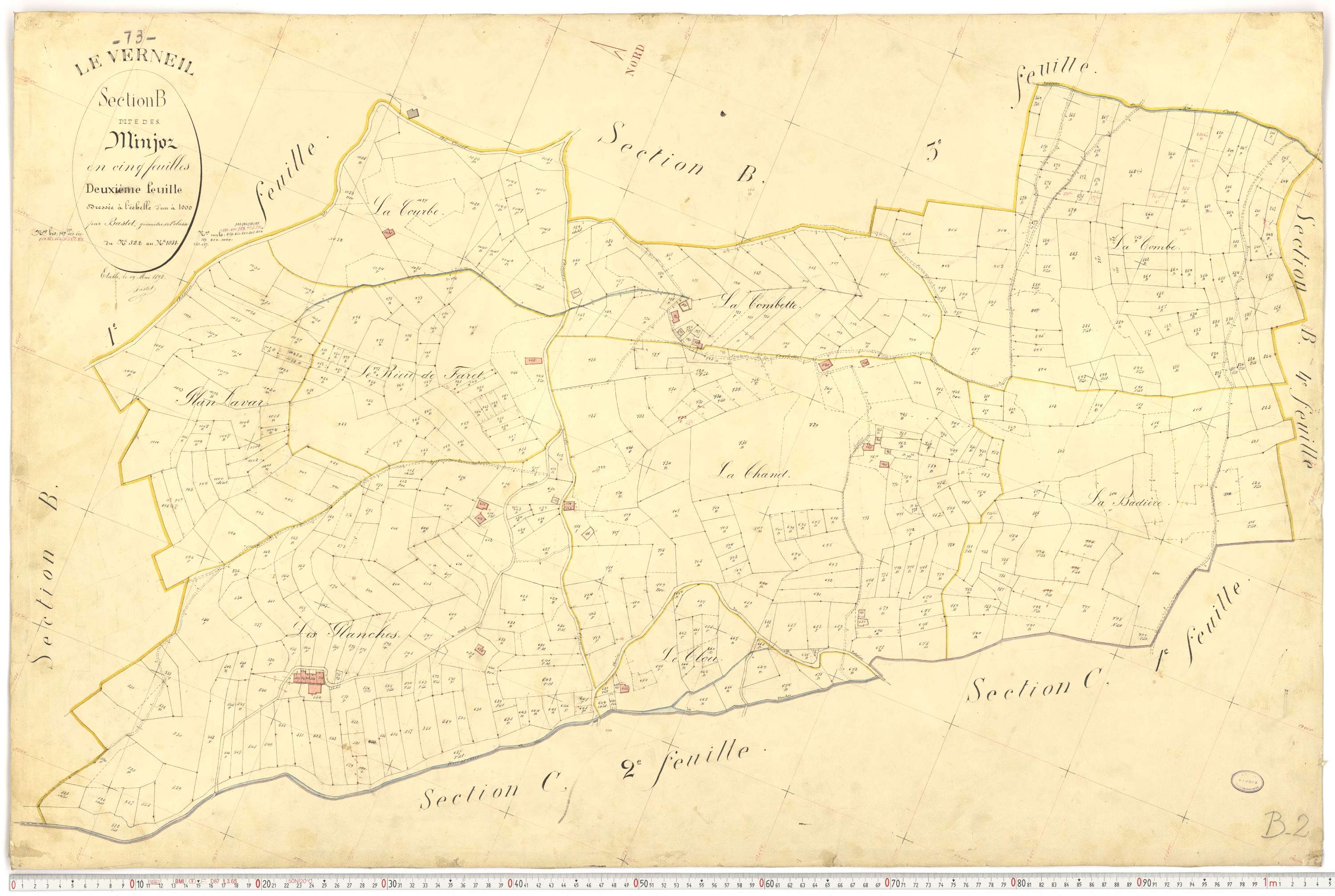 Le Verneil - Cadastre français (1892).