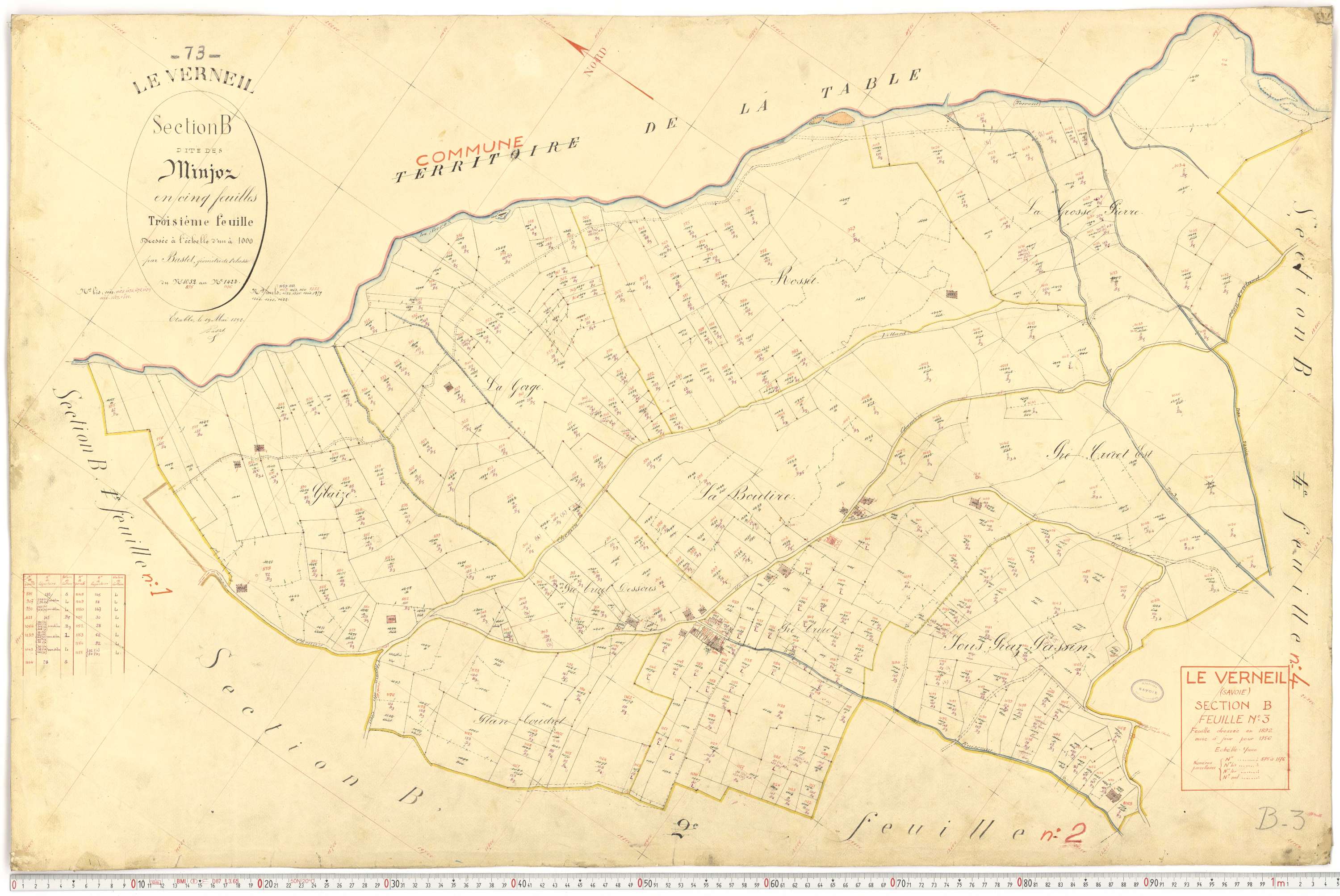 Le Verneil - Cadastre français (1892).