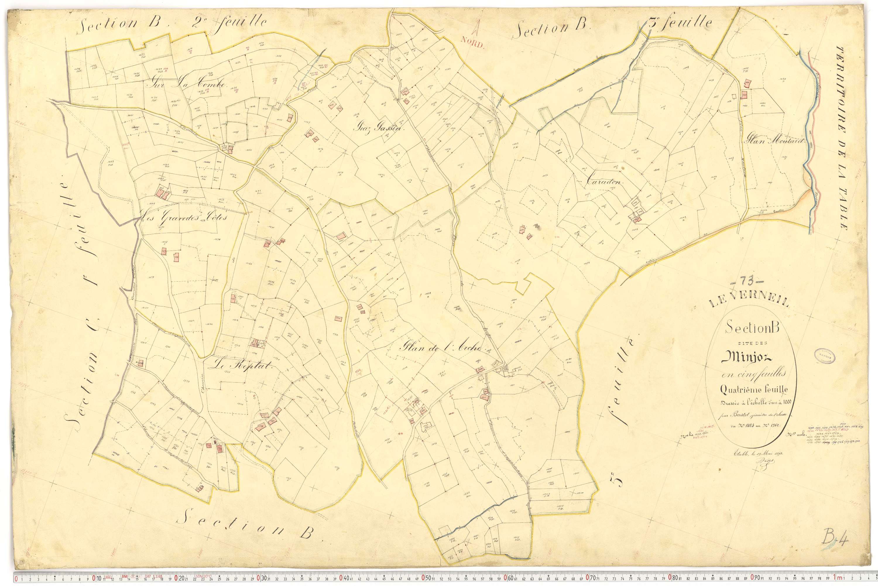 Le Verneil - Cadastre français (1892).