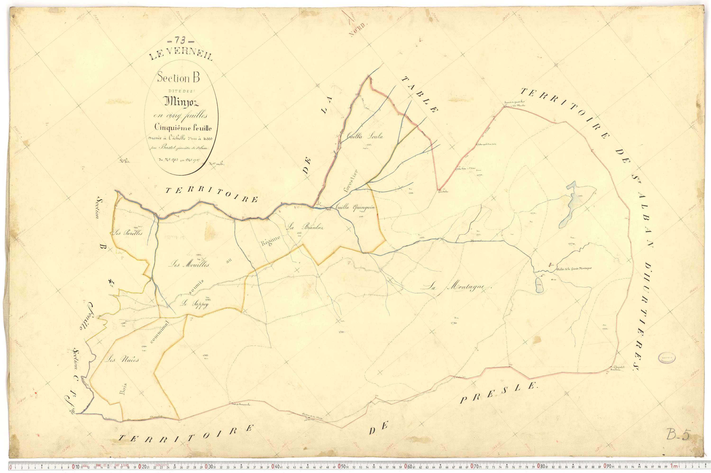 Le Verneil - Cadastre français (1892).