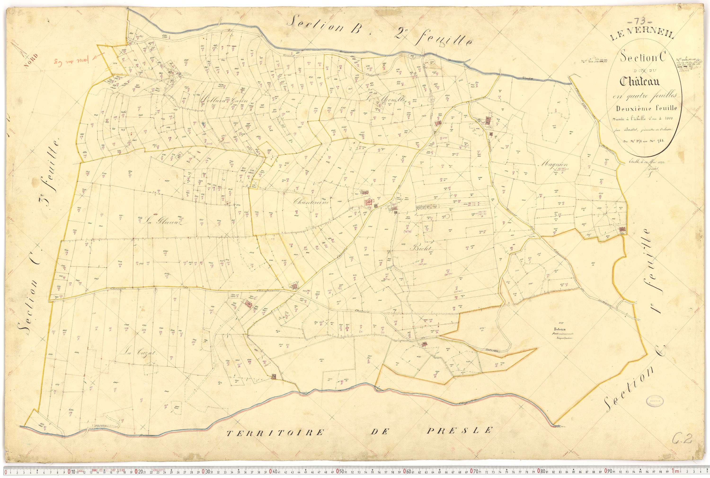 Le Verneil - Cadastre français (1892).