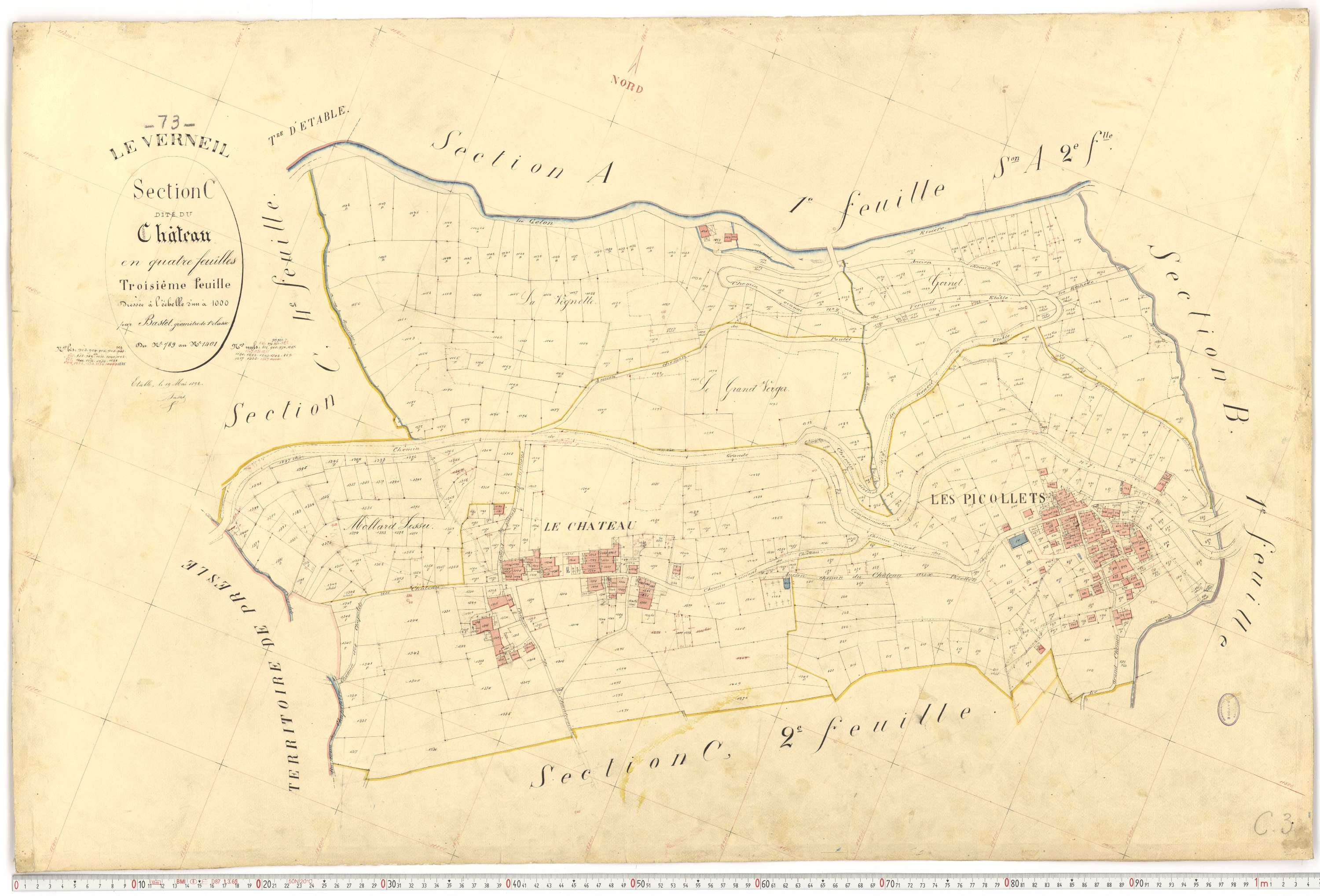 Le Verneil - Cadastre français (1892).