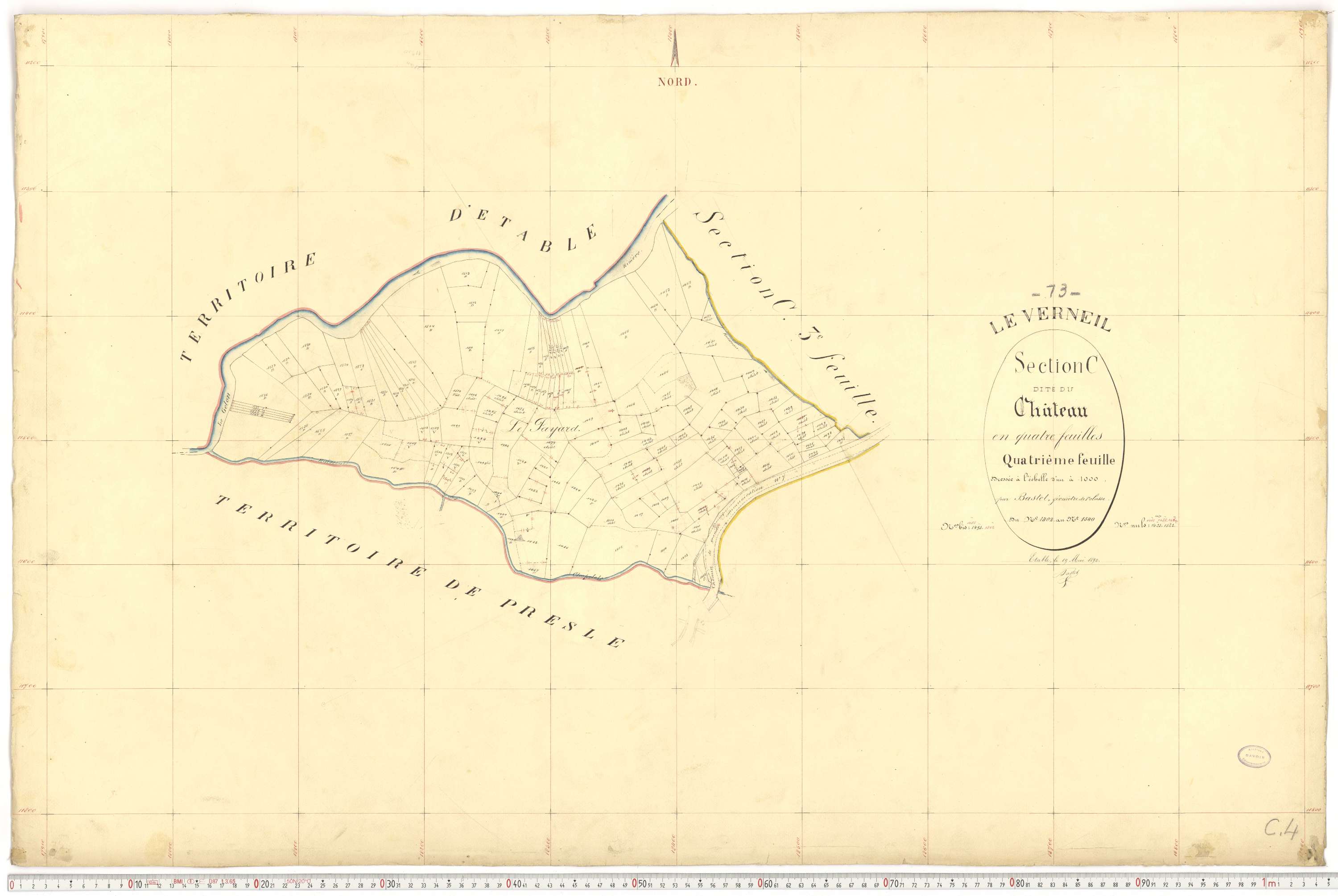 Le Verneil - Cadastre français (1892).