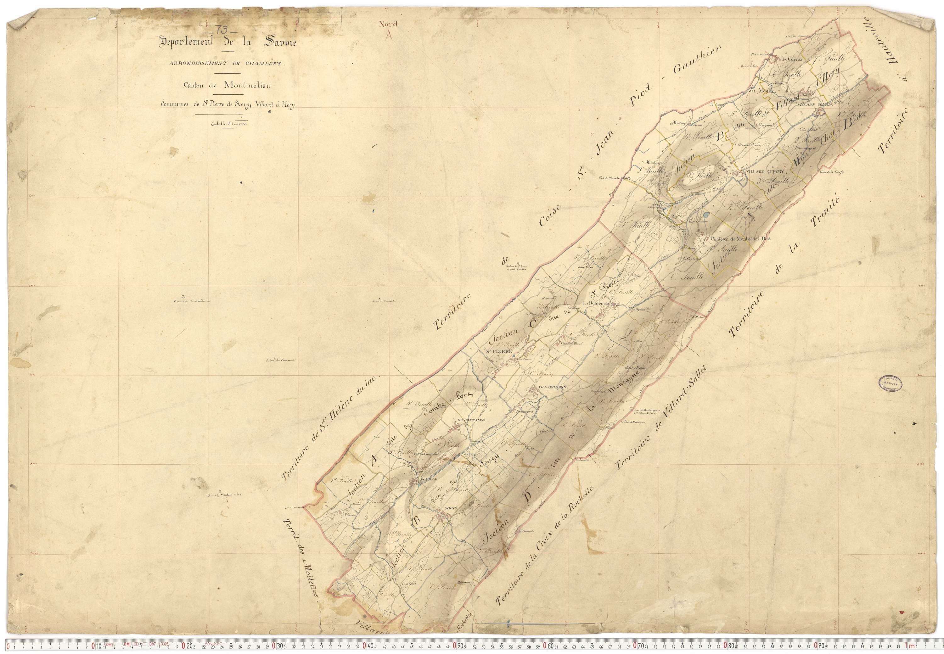 Villard-d'Héry - Plans cadastraux du premier cadastre français.