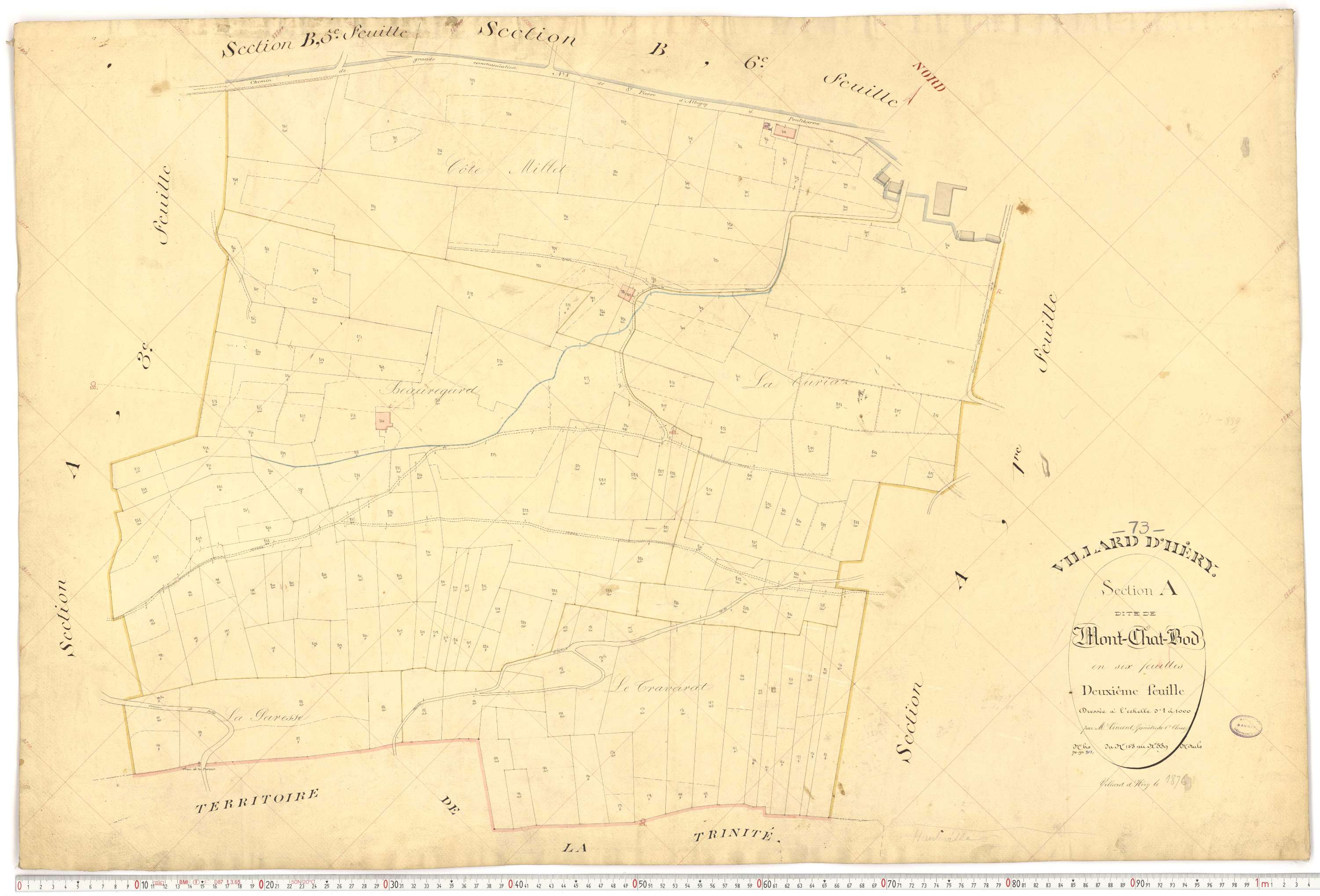 Villard-d'Héry - Plans cadastraux du premier cadastre français.