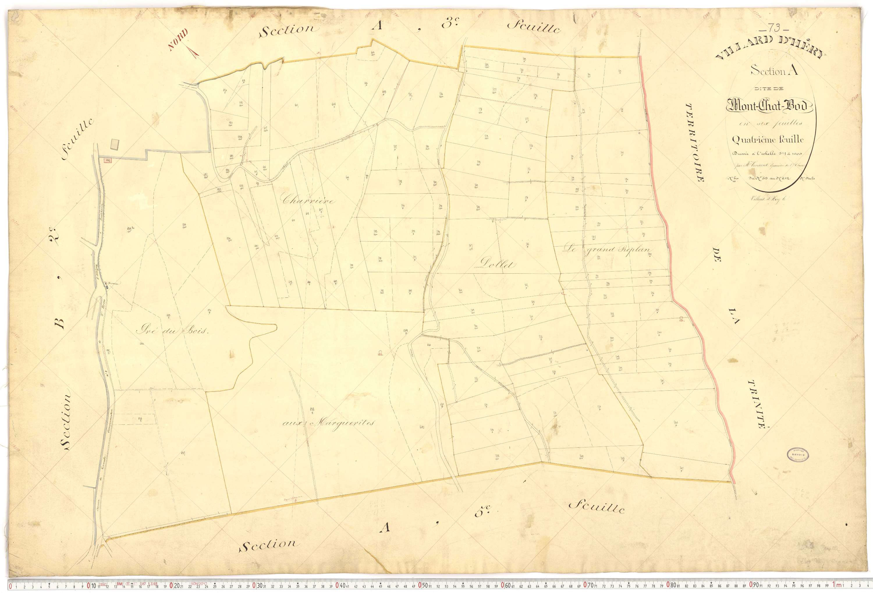 Villard-d'Héry - Plans cadastraux du premier cadastre français.