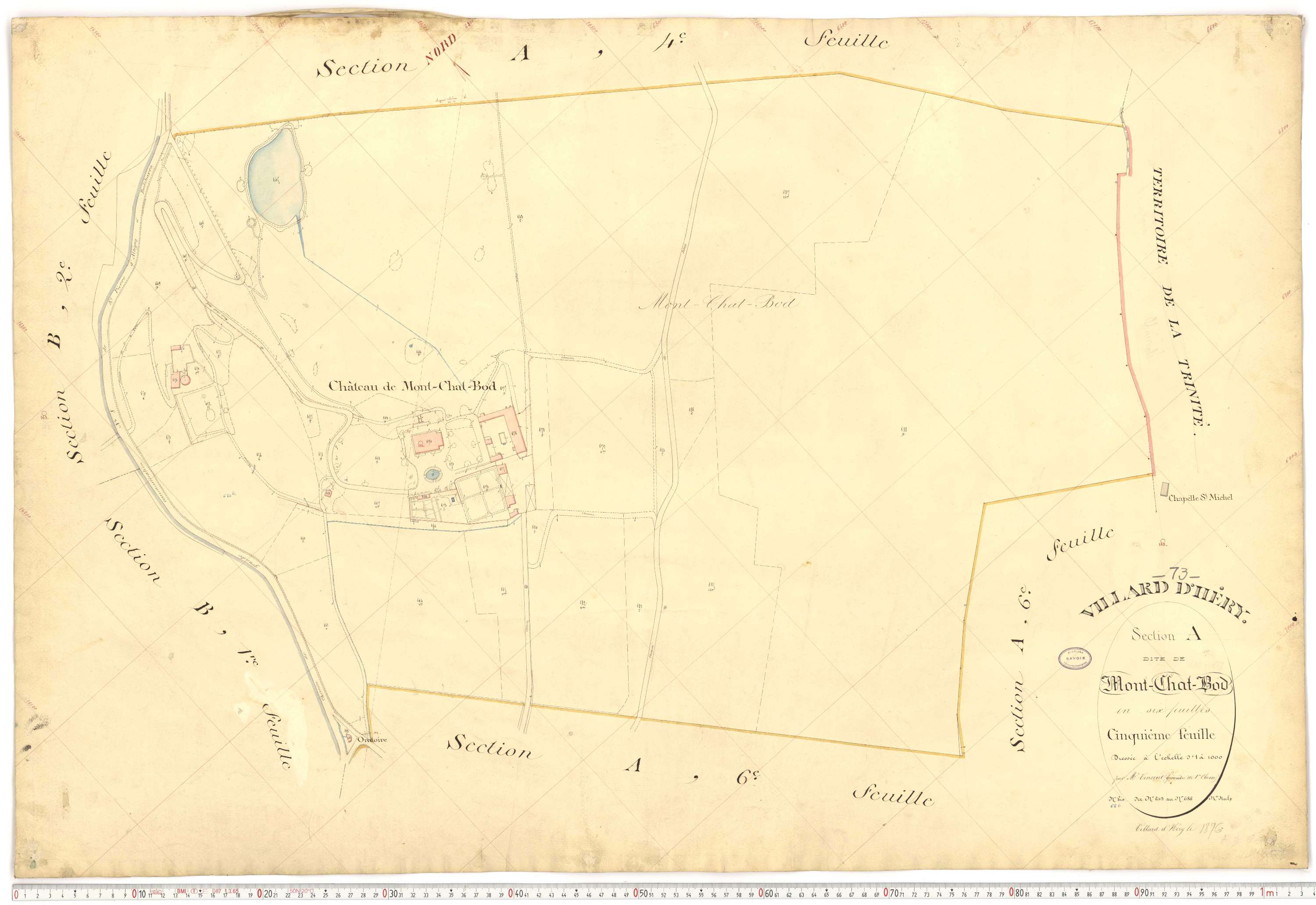 Villard-d'Héry - Plans cadastraux du premier cadastre français.