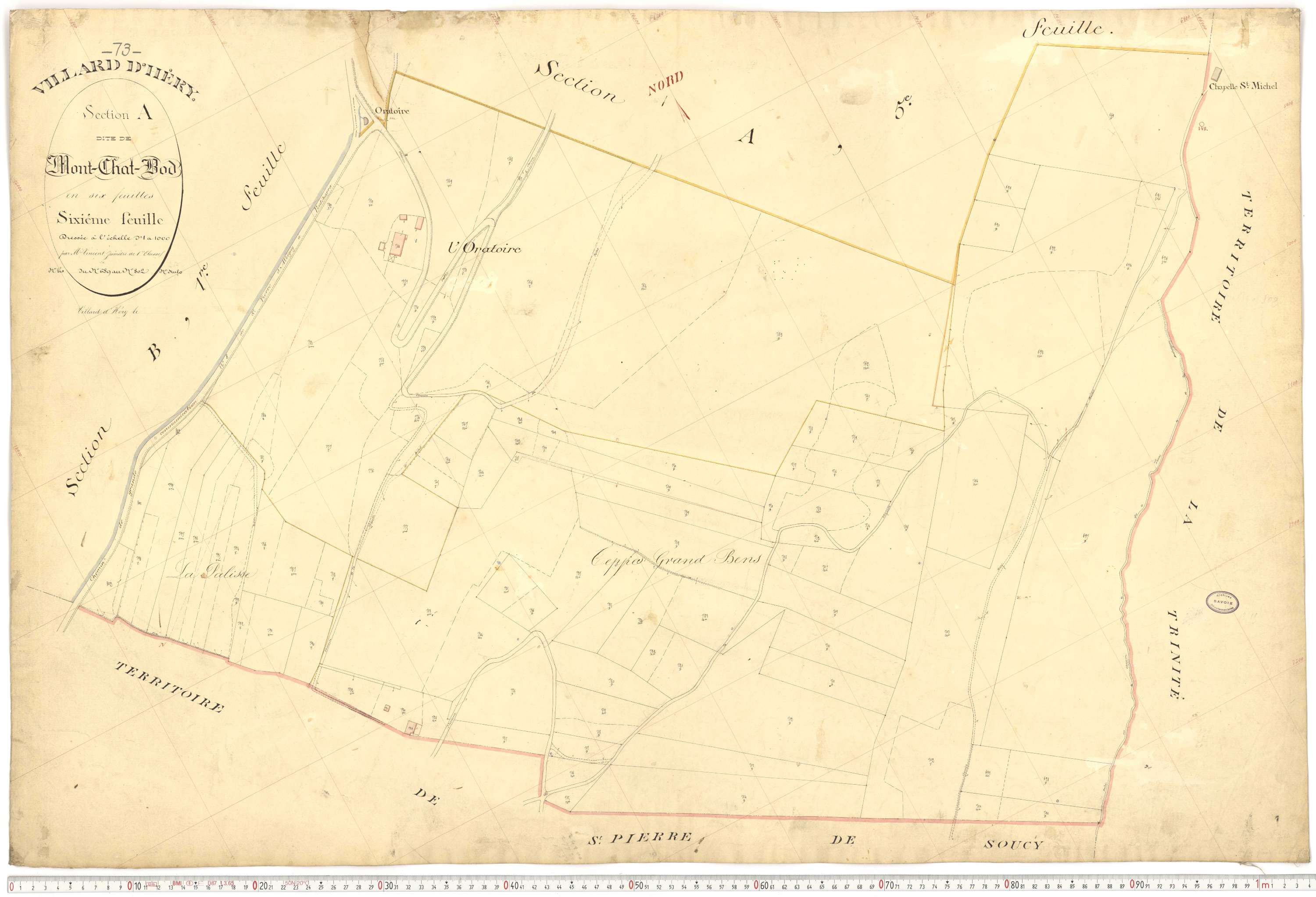 Villard-d'Héry - Plans cadastraux du premier cadastre français.