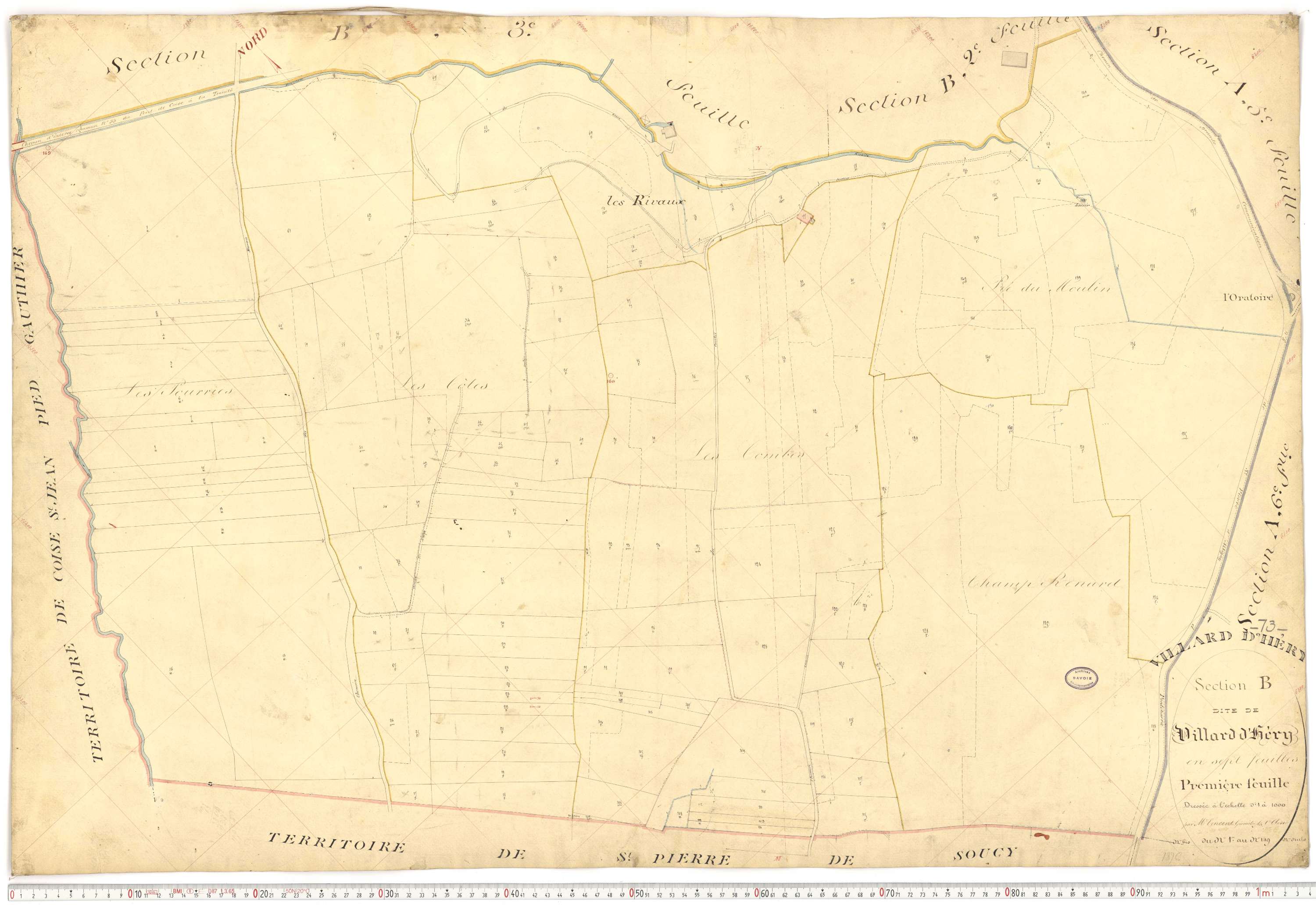 Villard-d'Héry - Plans cadastraux du premier cadastre français.