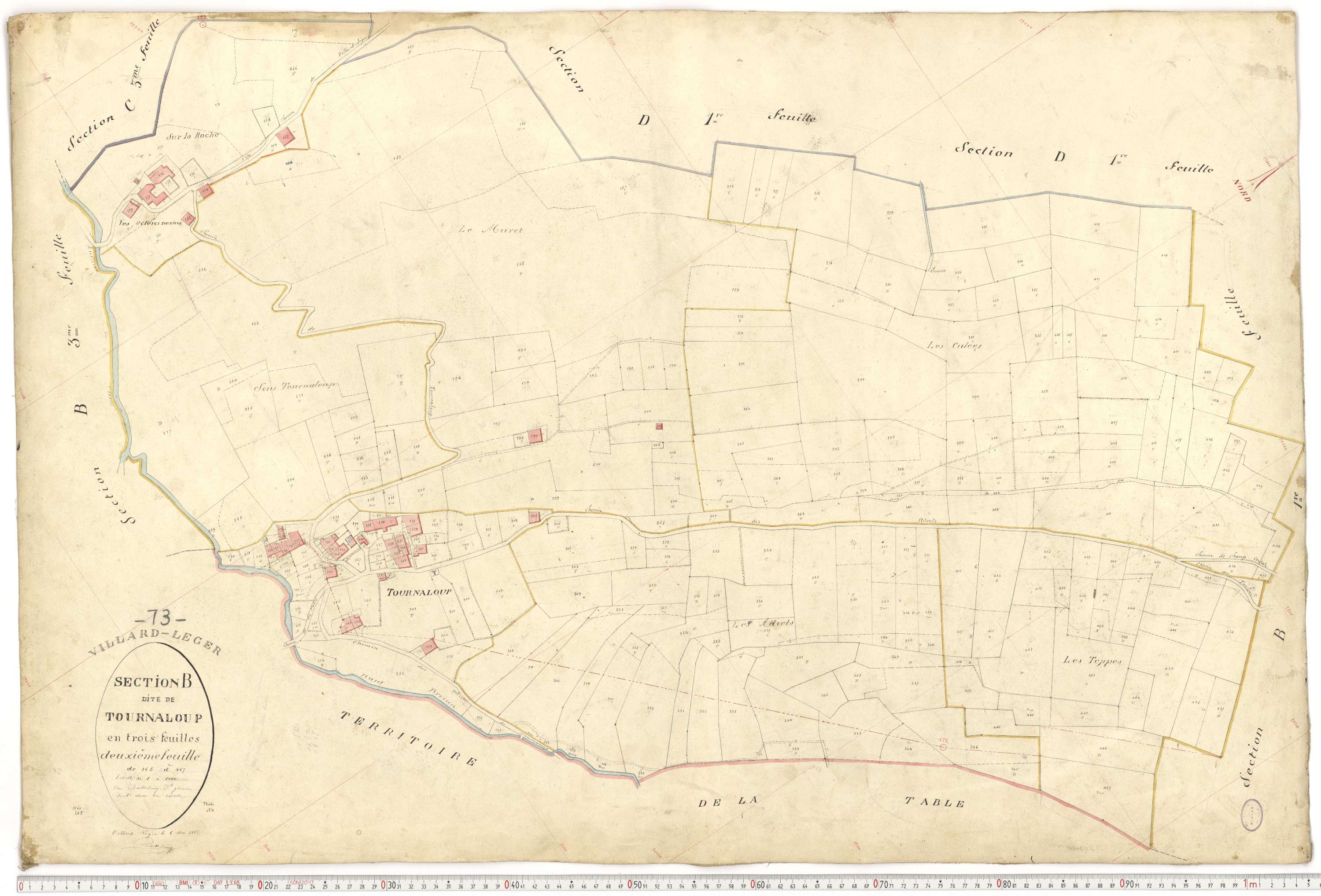 Villard-Léger - Plans cadastraux du premier cadastre français.
